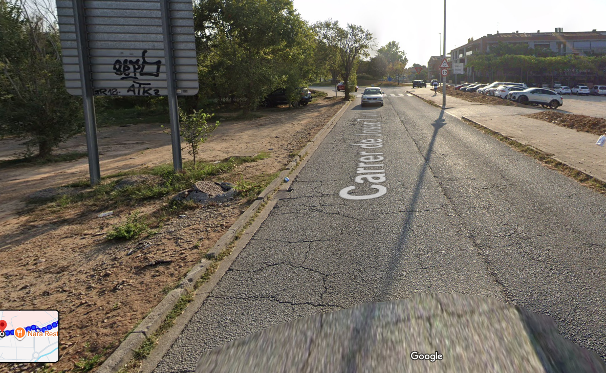 L'accident ha succeït al carrer de Josep Trueta. FOTO: Google Maps