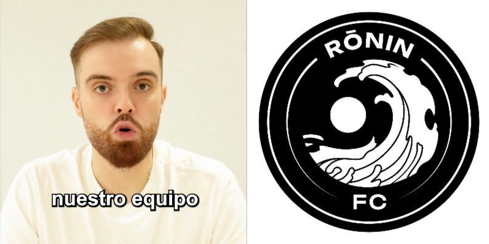 El Rönin és el nou equip d'Ibai Llanos. FOTO: @RoninFutbolClub