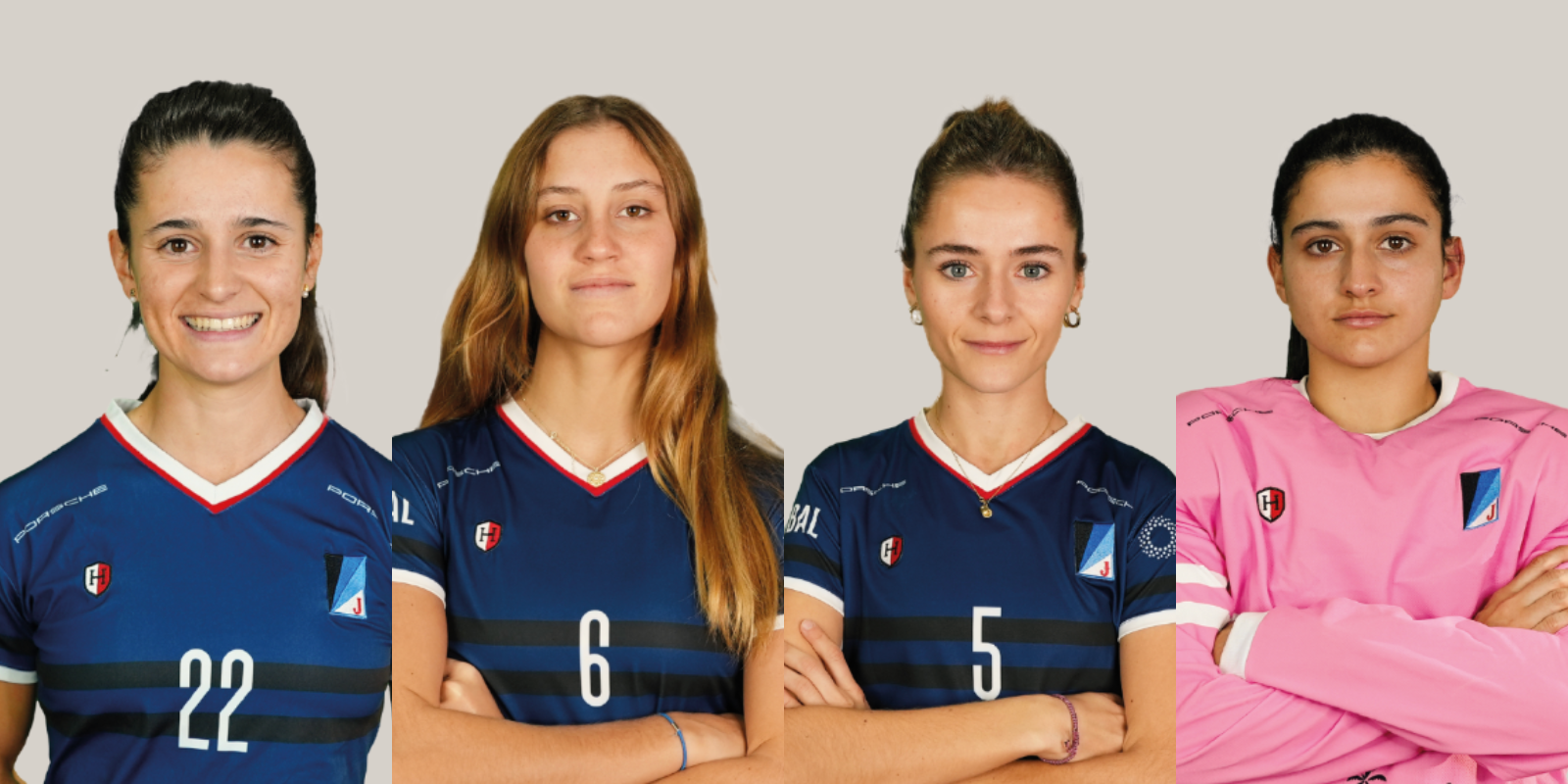 Les jugadores de l'Hoquei Junior FC convocades per la selecció espanyola. D'esquerra a dreta: Laia Vidosa, Tere Lima, Berta Serrahima i Jana Martinez. FOTO: Arxiu