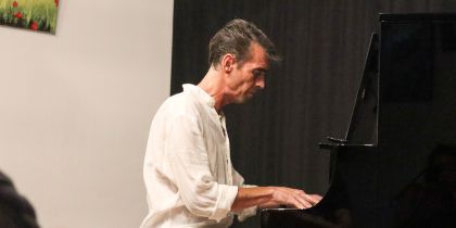Oriol Espuny, en un recital de piano FOTO: Ateneu
