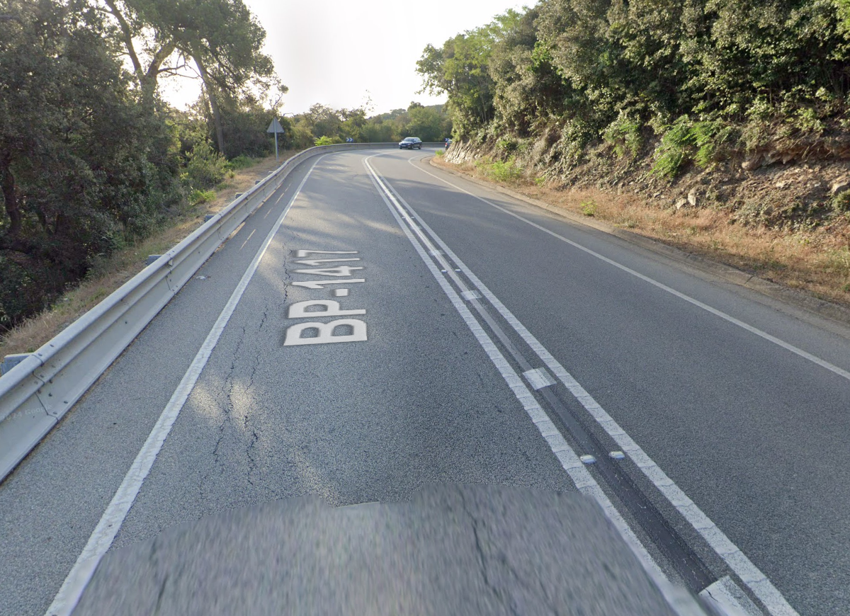 Punt quilomètric 5,7 de l'Arrabassada, a l'entorn d'on es va produir l'accident mortal FOTO: Google Maps