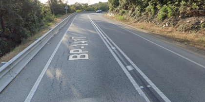 Punt quilomètric 5,7 de l'Arrabassada, a l'entorn d'on es va produir l'accident mortal FOTO: Google Maps