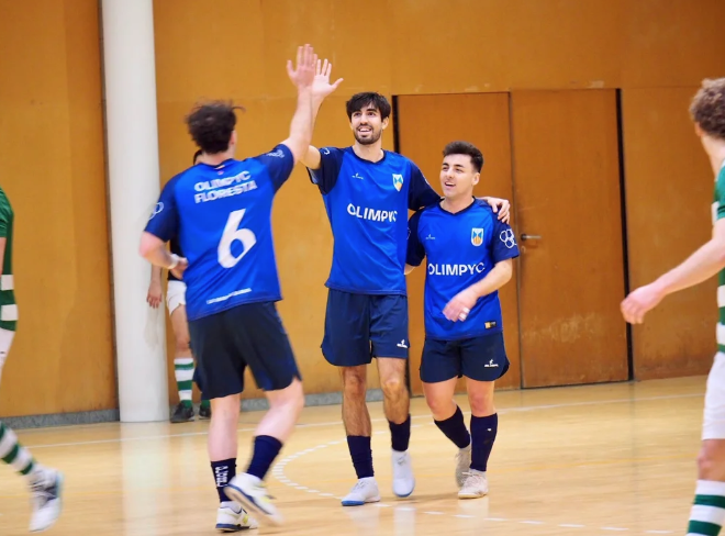 Un partit de l'Olimpyc Floresta FS de la temporada passada. FOTO: Cedida