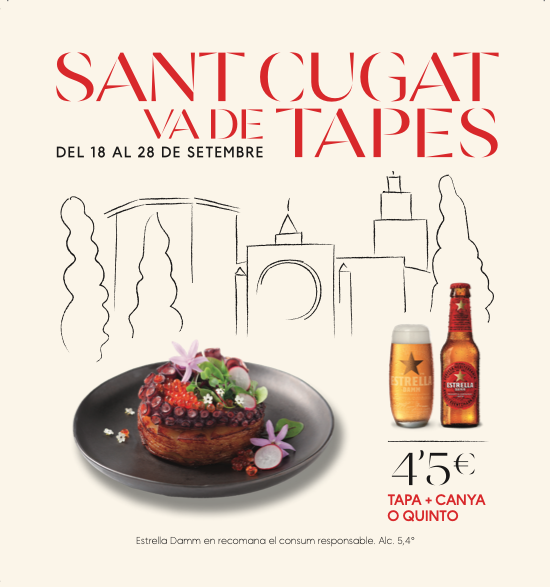 Imatge de la Ruta de Tapes de Sant Cugat 2025 FOTO: Cedida