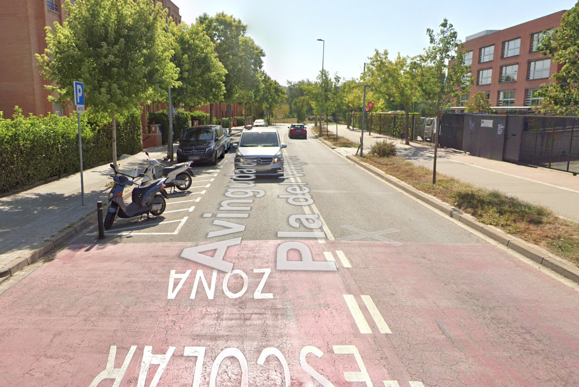 Tram del Pla del Vinyet que es tallarà FOTO: Google Maps