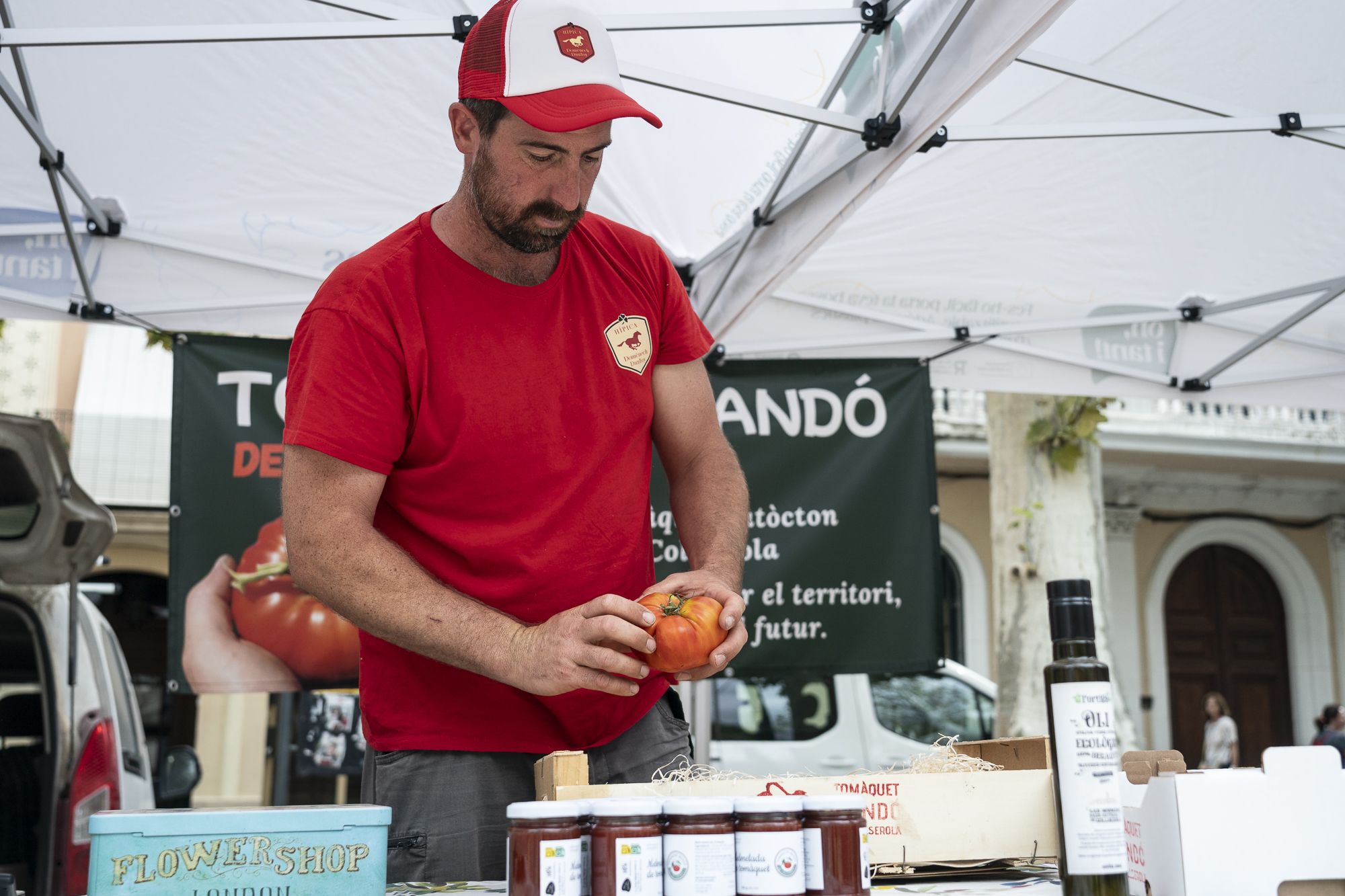 4a edició de la Fira del Tasta Mandó amb el tomàquet mandó. FOTO: Mireia Comas (TOT Sant Cugat)