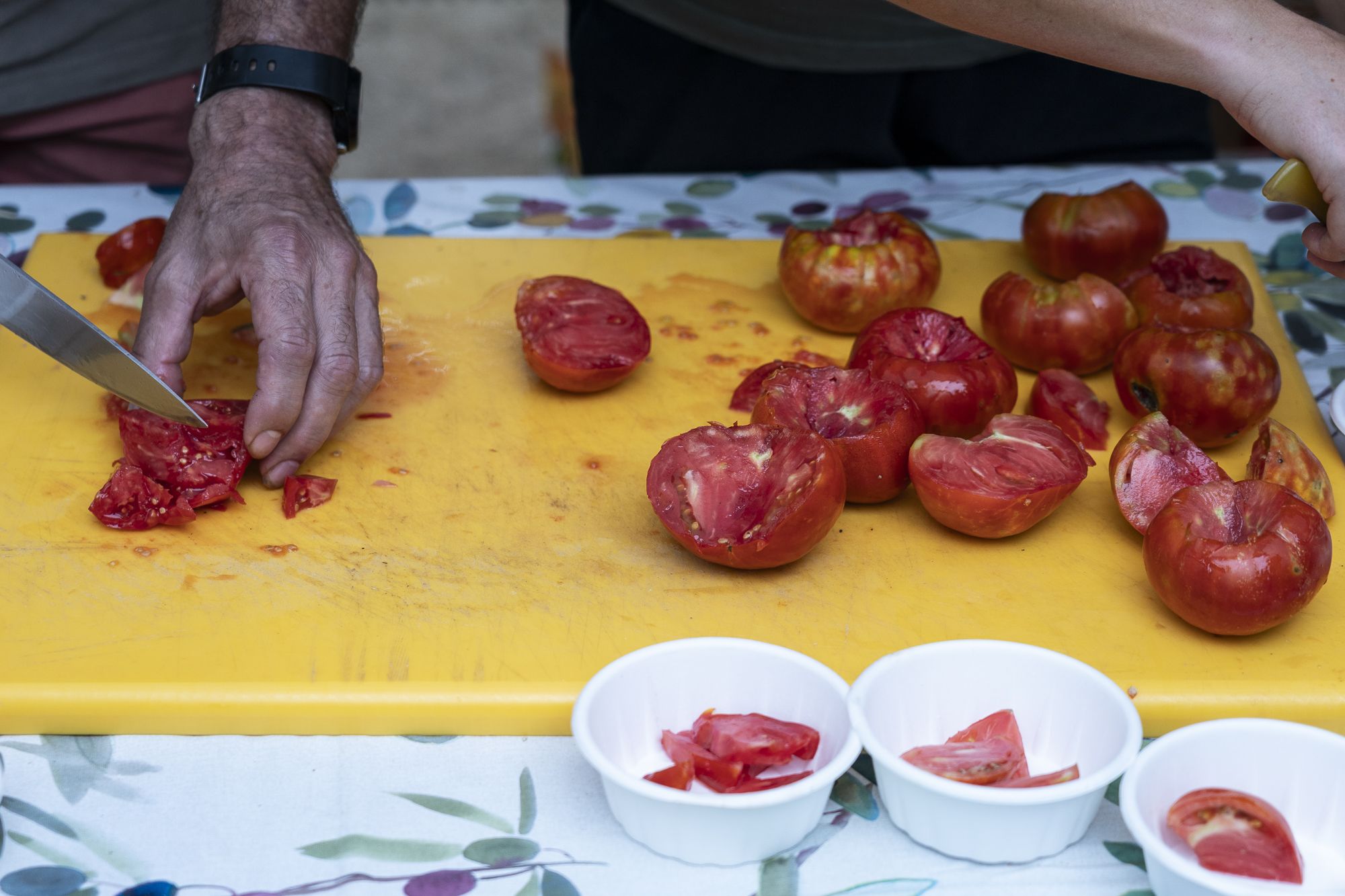 4a edició de la Fira del Tasta Mandó amb el tomàquet mandó. FOTO: Mireia Comas (TOT Sant Cugat)