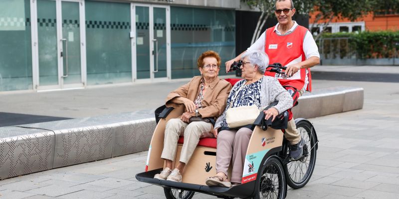 El nou tricicle d'En bici sense edat de la Unió Ciclista Sant Cugat. FOTO: Ajuntament