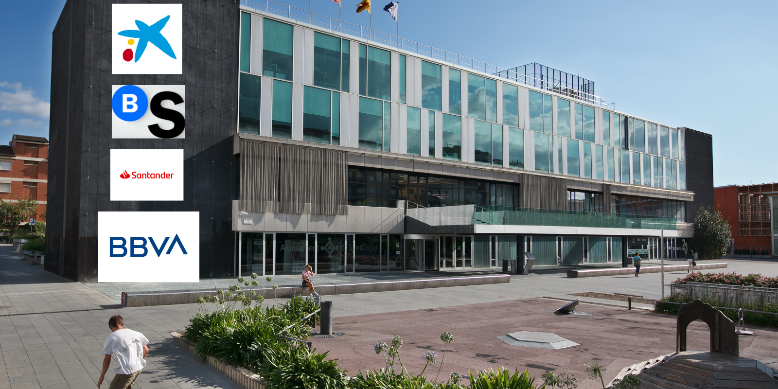 Banc Sabadell i BBVA són les principals entitats a qui deu diners l'Ajuntament de Sant Cugat FOTO: TOT Sant Cugat