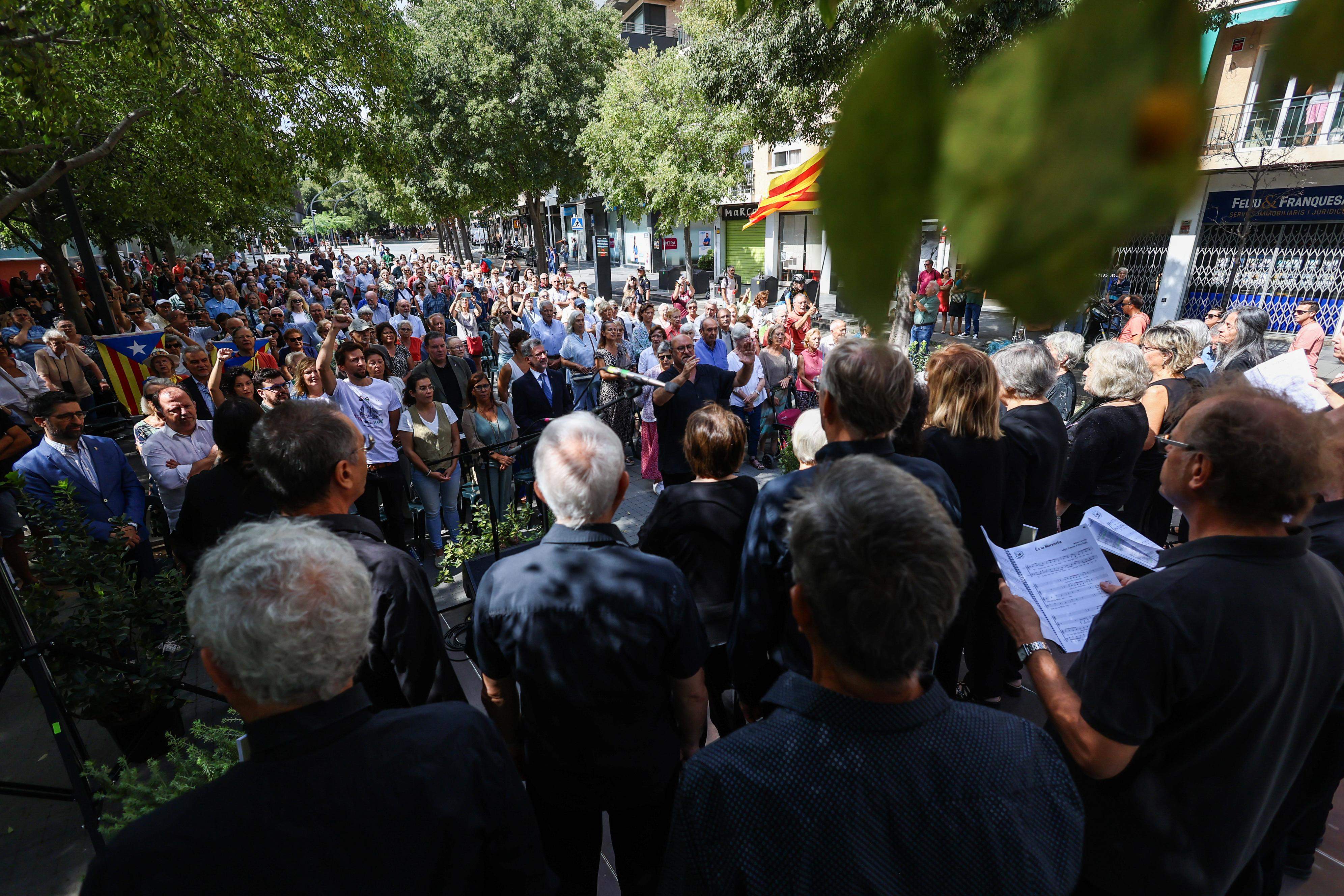 Acte institucional Diada Nacional de Catalunya a Sant Cugat i actuació Coral Sant Cugat del Club Muntanyenc. FOTO: Ajuntament