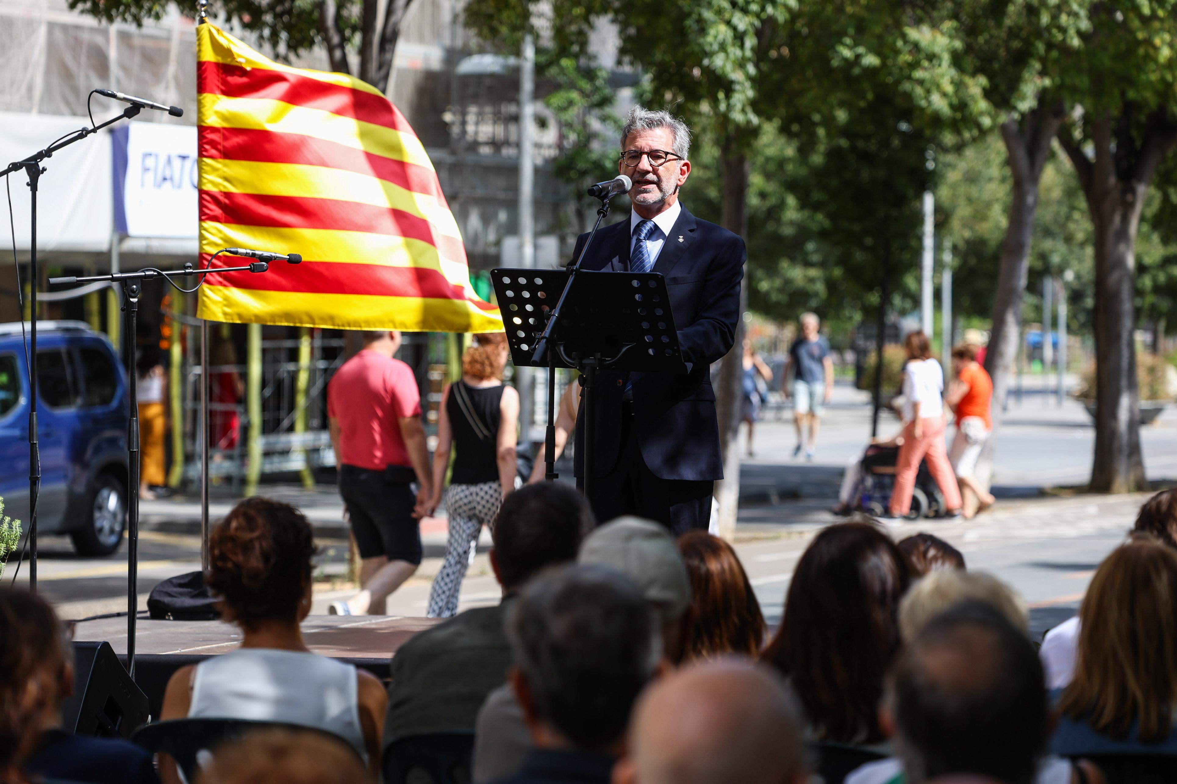 Acte institucional Diada Nacional de Catalunya a Sant Cugat i actuació Coral Sant Cugat del Club Muntanyenc. FOTO: Ajuntament