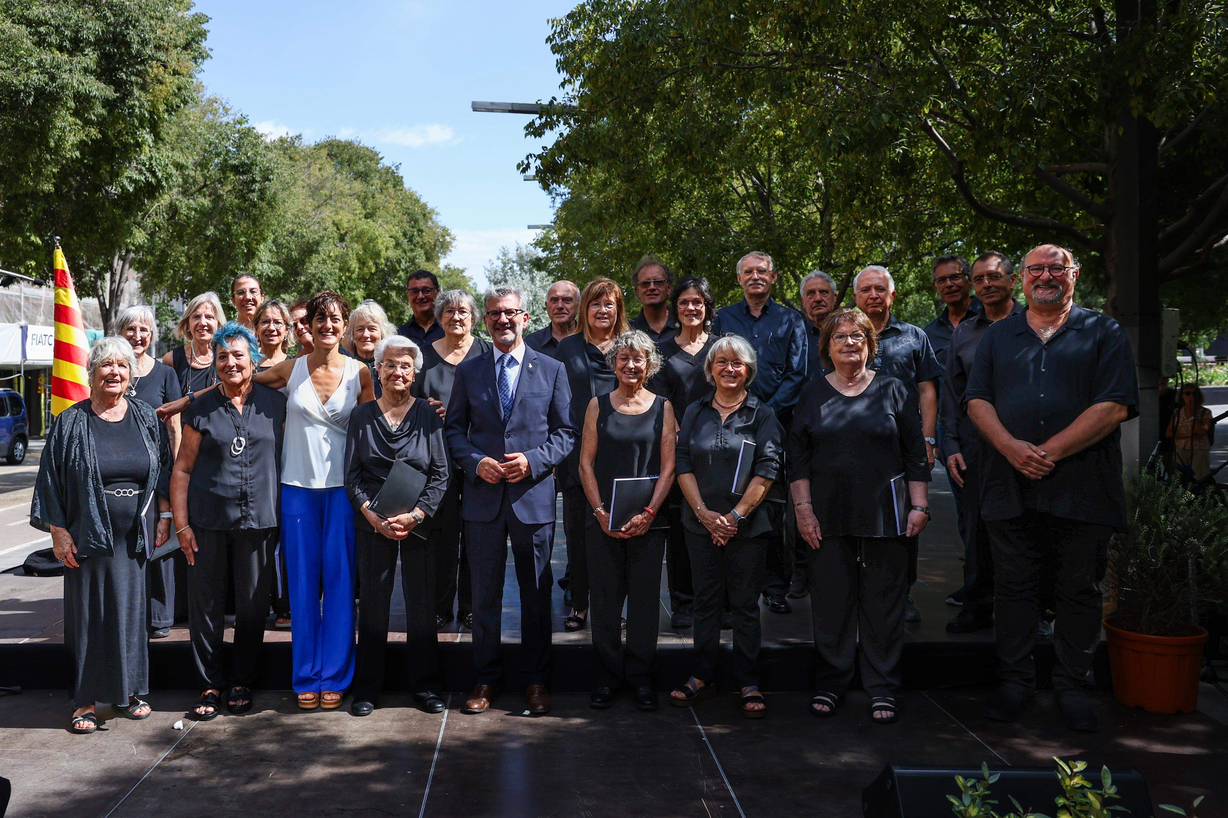 Acte institucional Diada Nacional de Catalunya a Sant Cugat i actuació Coral Sant Cugat del Club Muntanyenc. FOTO: Ajuntament