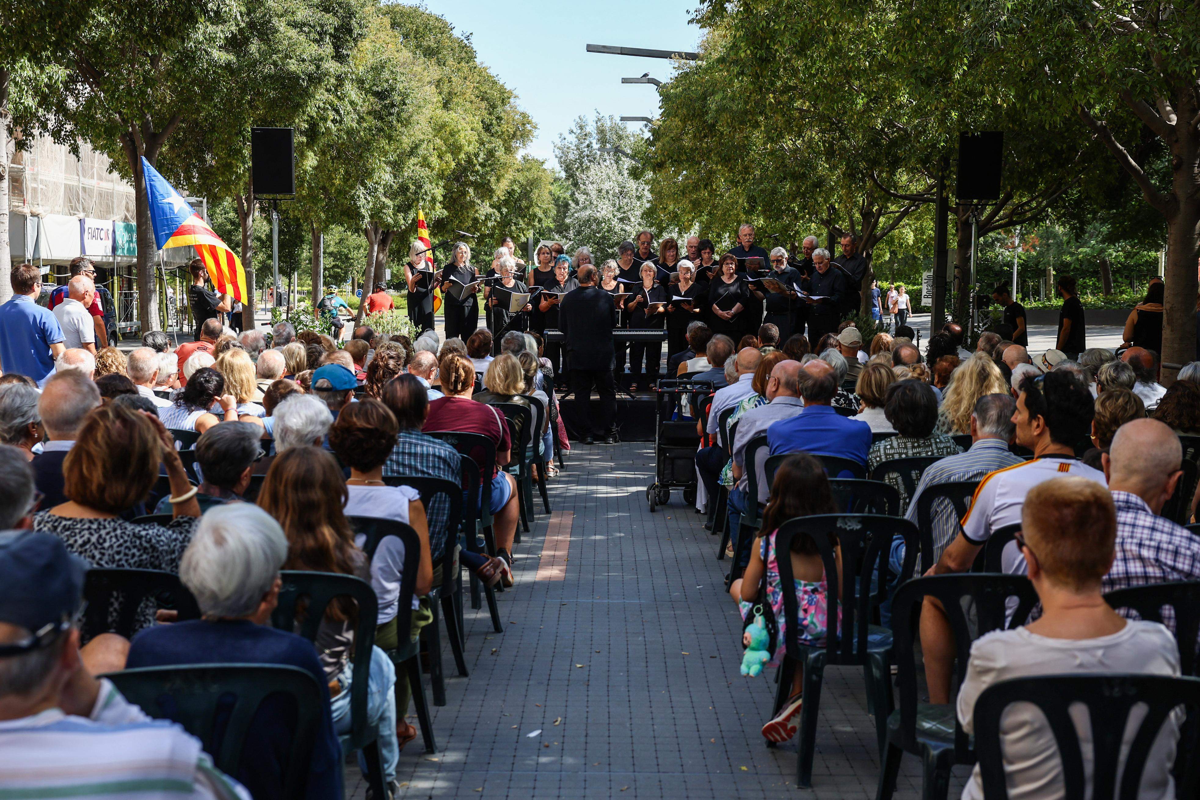 Acte institucional Diada Nacional de Catalunya a Sant Cugat i actuació Coral Sant Cugat del Club Muntanyenc. FOTO: Ajuntament