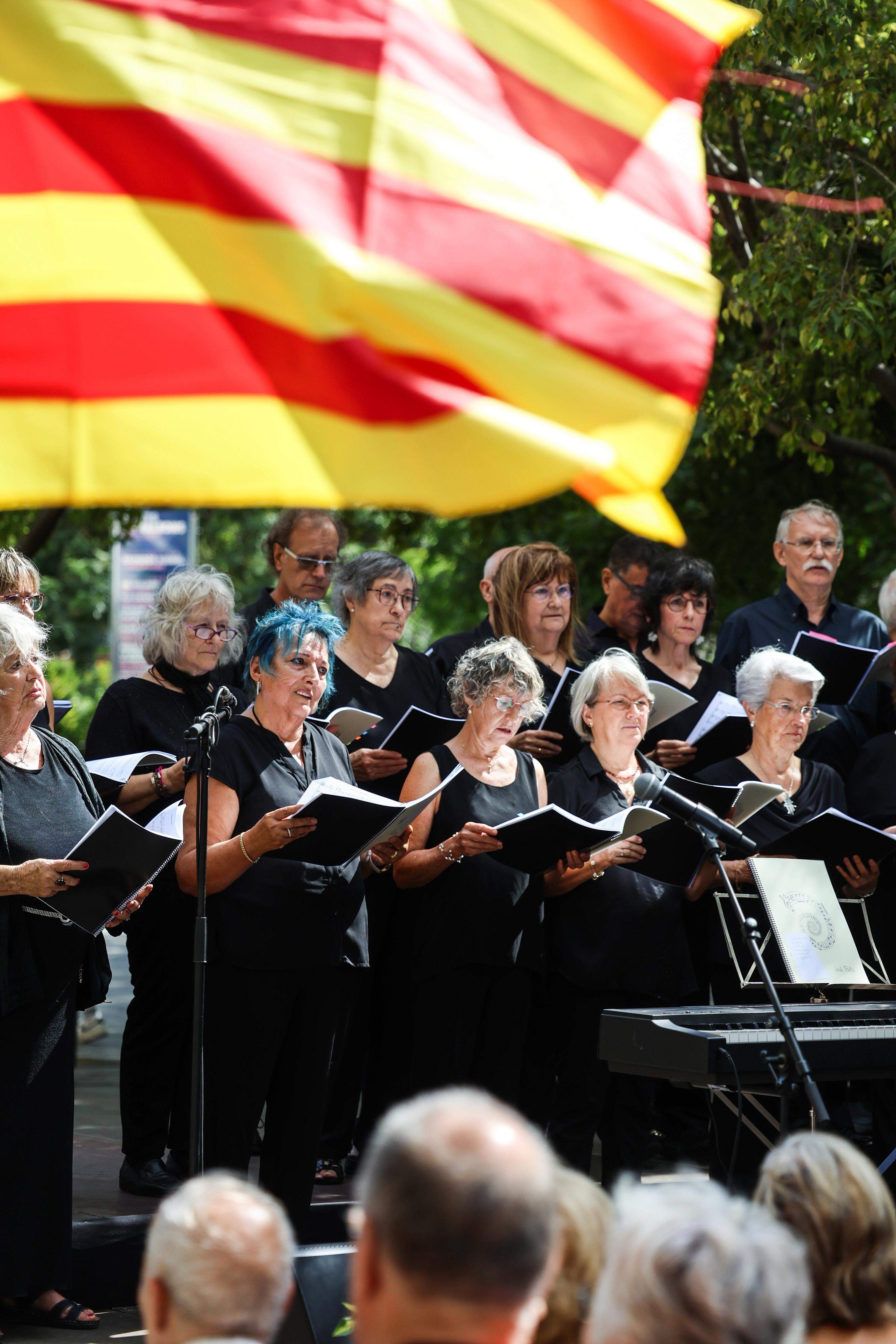 Acte institucional Diada Nacional de Catalunya a Sant Cugat i actuació Coral Sant Cugat del Club Muntanyenc. FOTO: Ajuntament