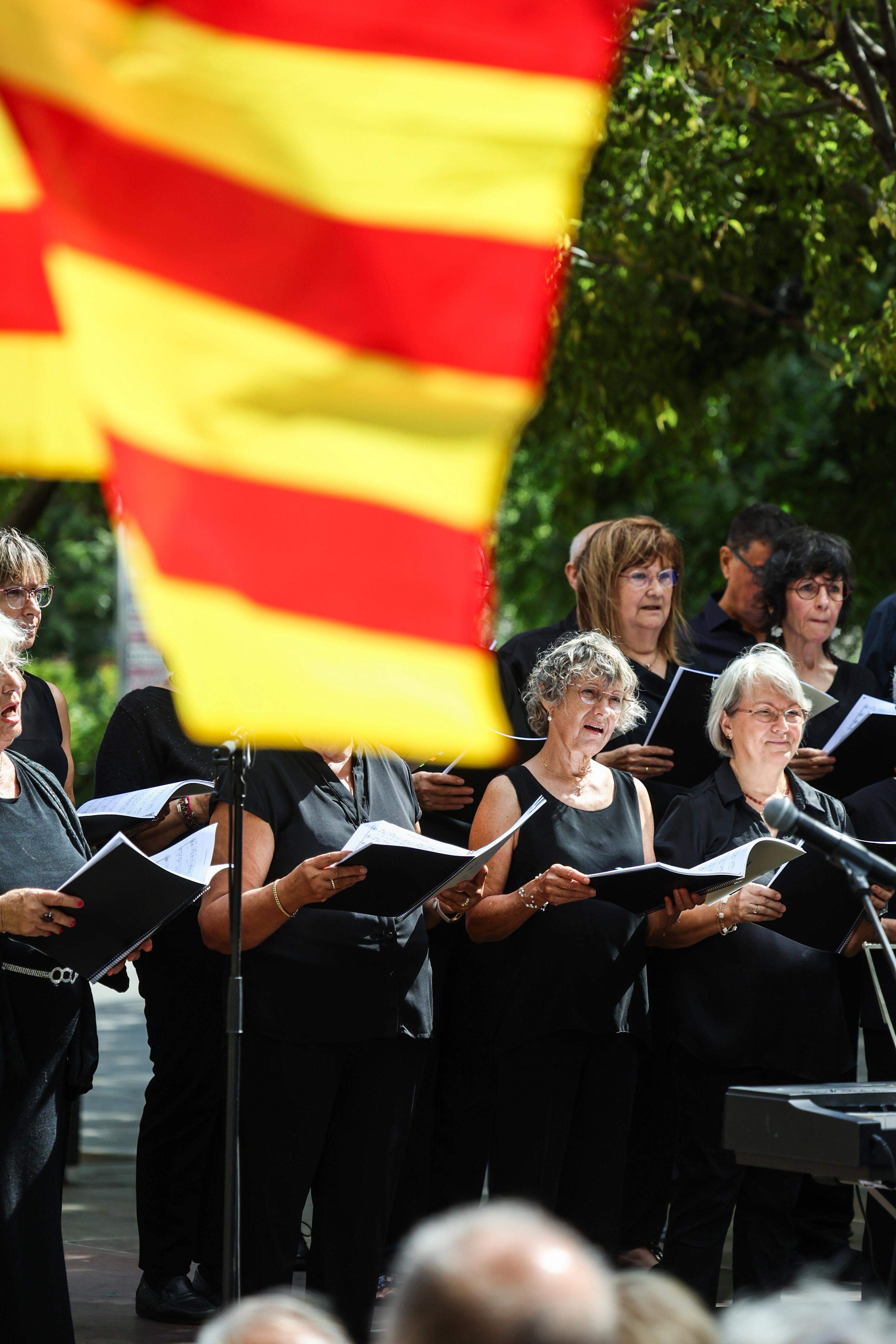 Acte institucional Diada Nacional de Catalunya a Sant Cugat i actuació Coral Sant Cugat del Club Muntanyenc. FOTO: Ajuntament
