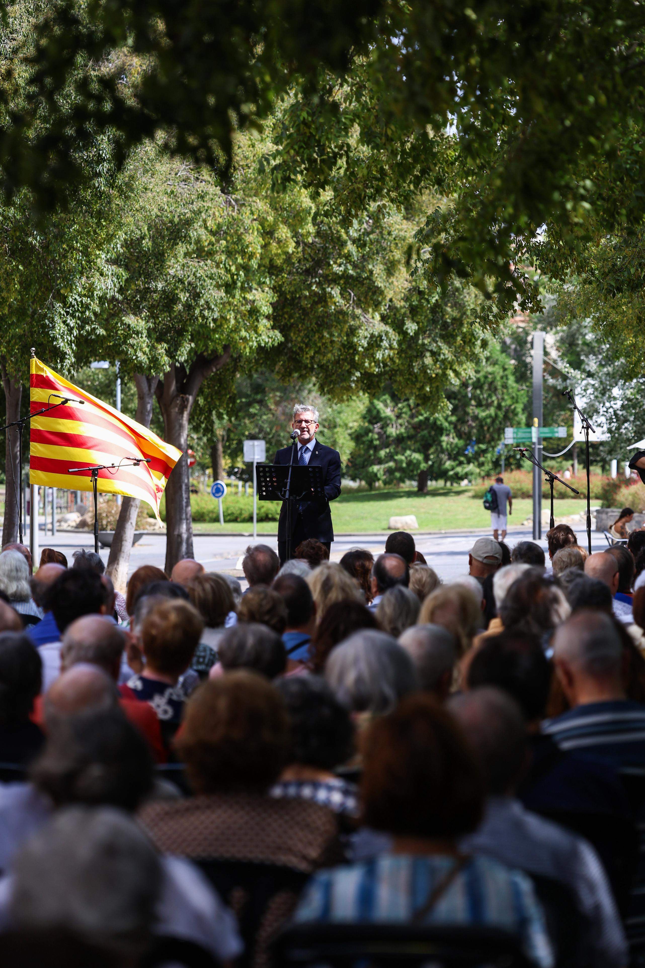 Acte institucional Diada Nacional de Catalunya a Sant Cugat i actuació Coral Sant Cugat del Club Muntanyenc. FOTO: Ajuntament