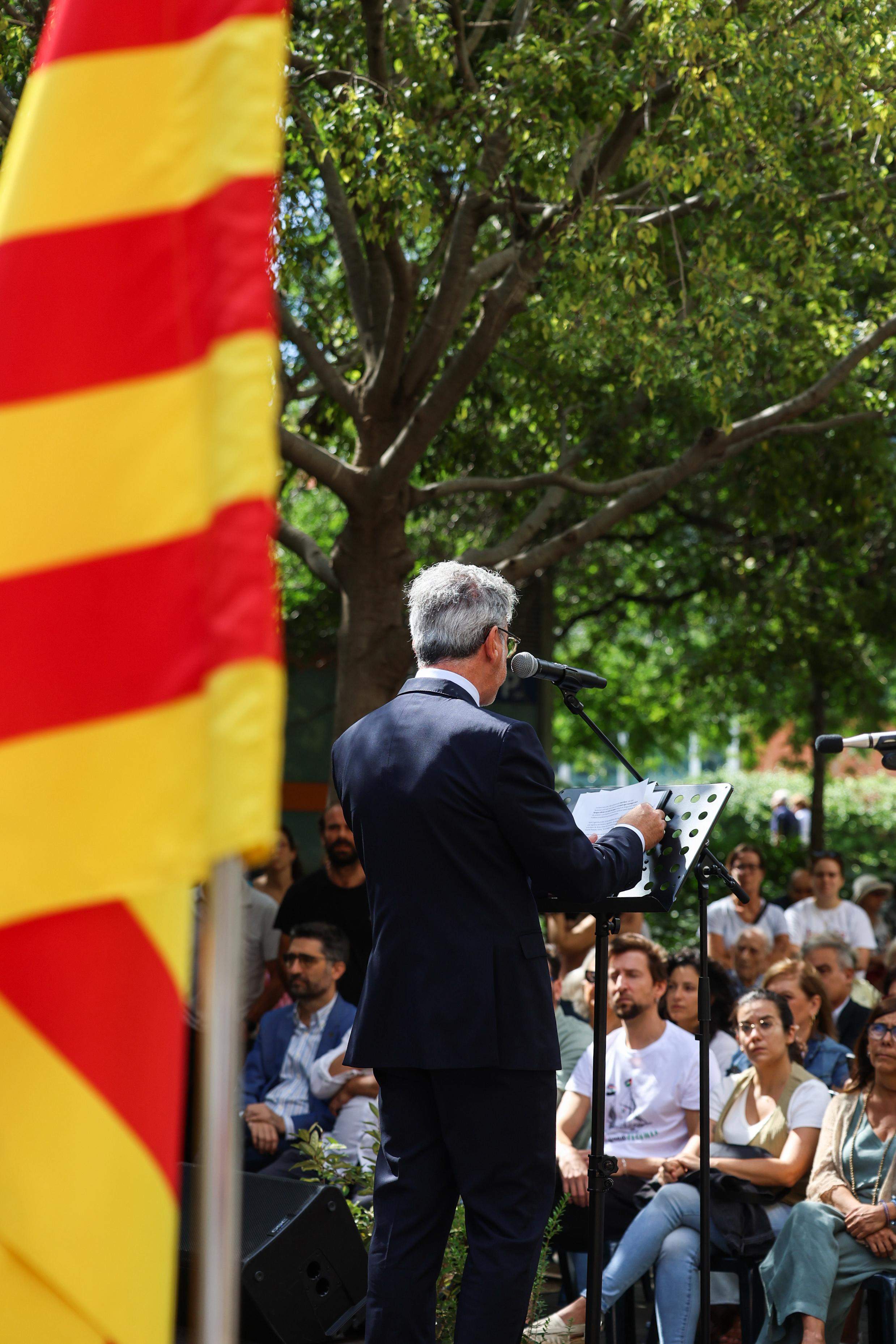 Acte institucional Diada Nacional de Catalunya a Sant Cugat i actuació Coral Sant Cugat del Club Muntanyenc. FOTO: Ajuntament