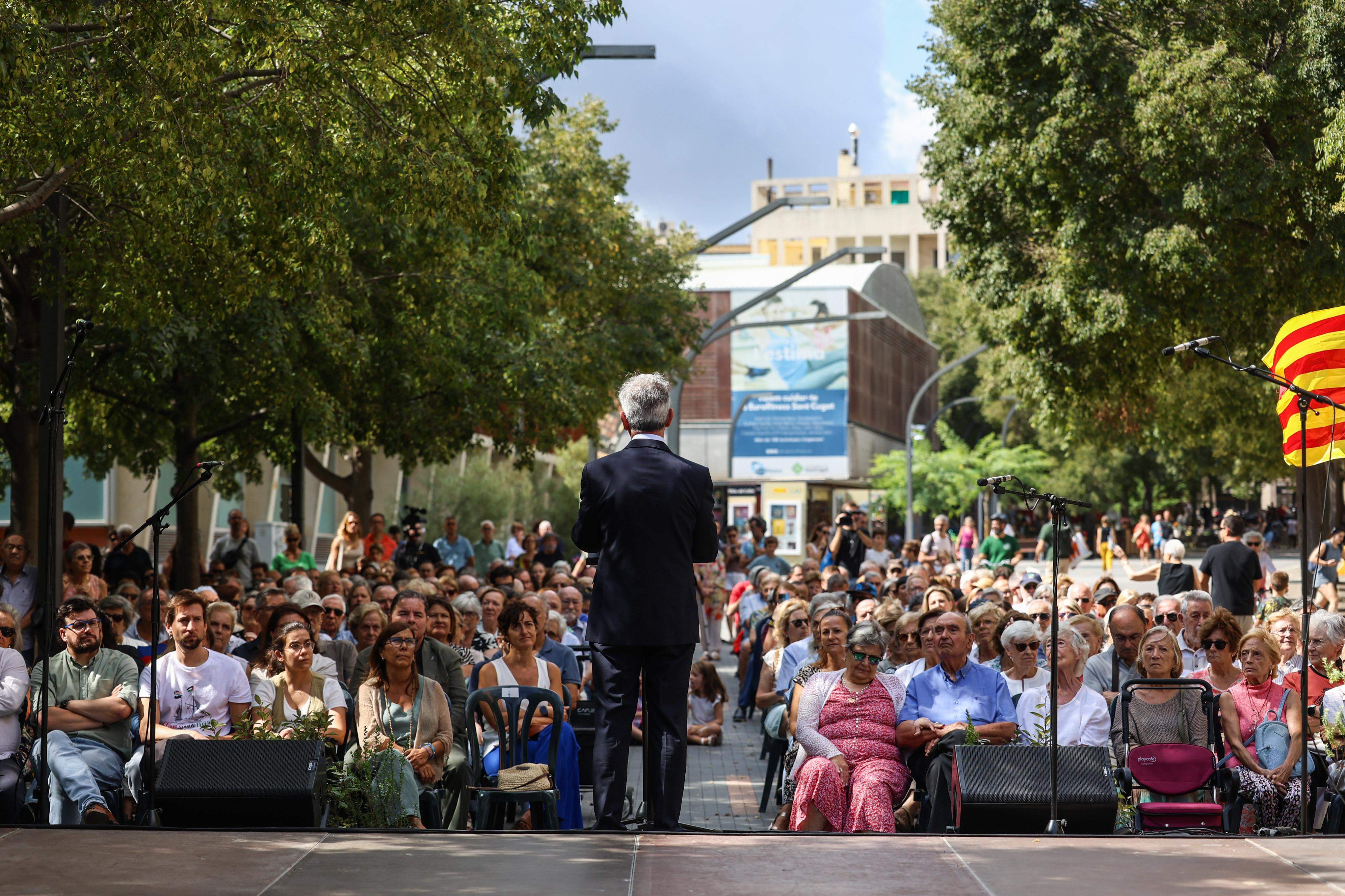 Acte institucional Diada Nacional de Catalunya a Sant Cugat i actuació Coral Sant Cugat del Club Muntanyenc. FOTO: Ajuntament