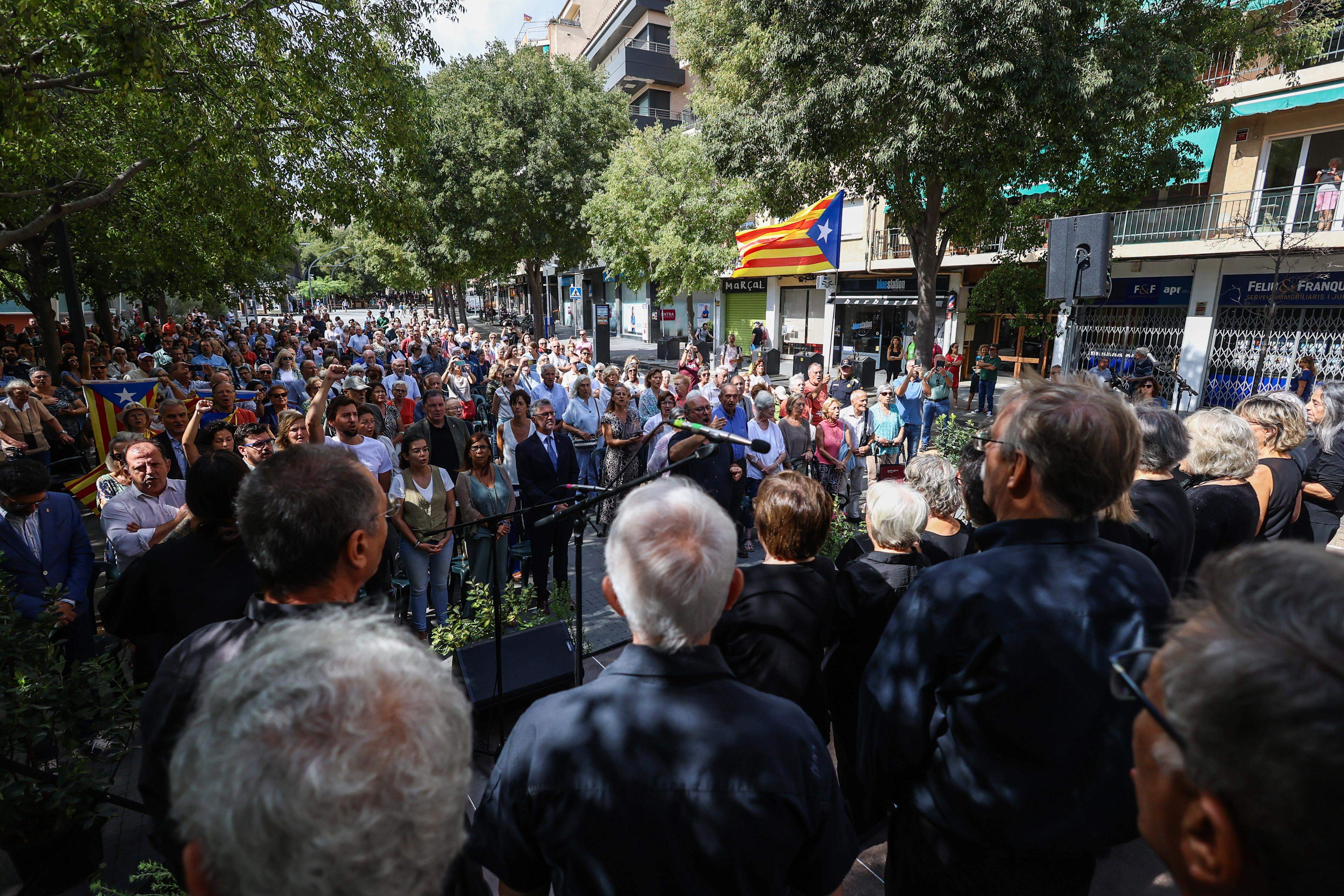 Acte institucional Diada Nacional de Catalunya a Sant Cugat i actuació Coral Sant Cugat del Club Muntanyenc. FOTO: Ajuntament