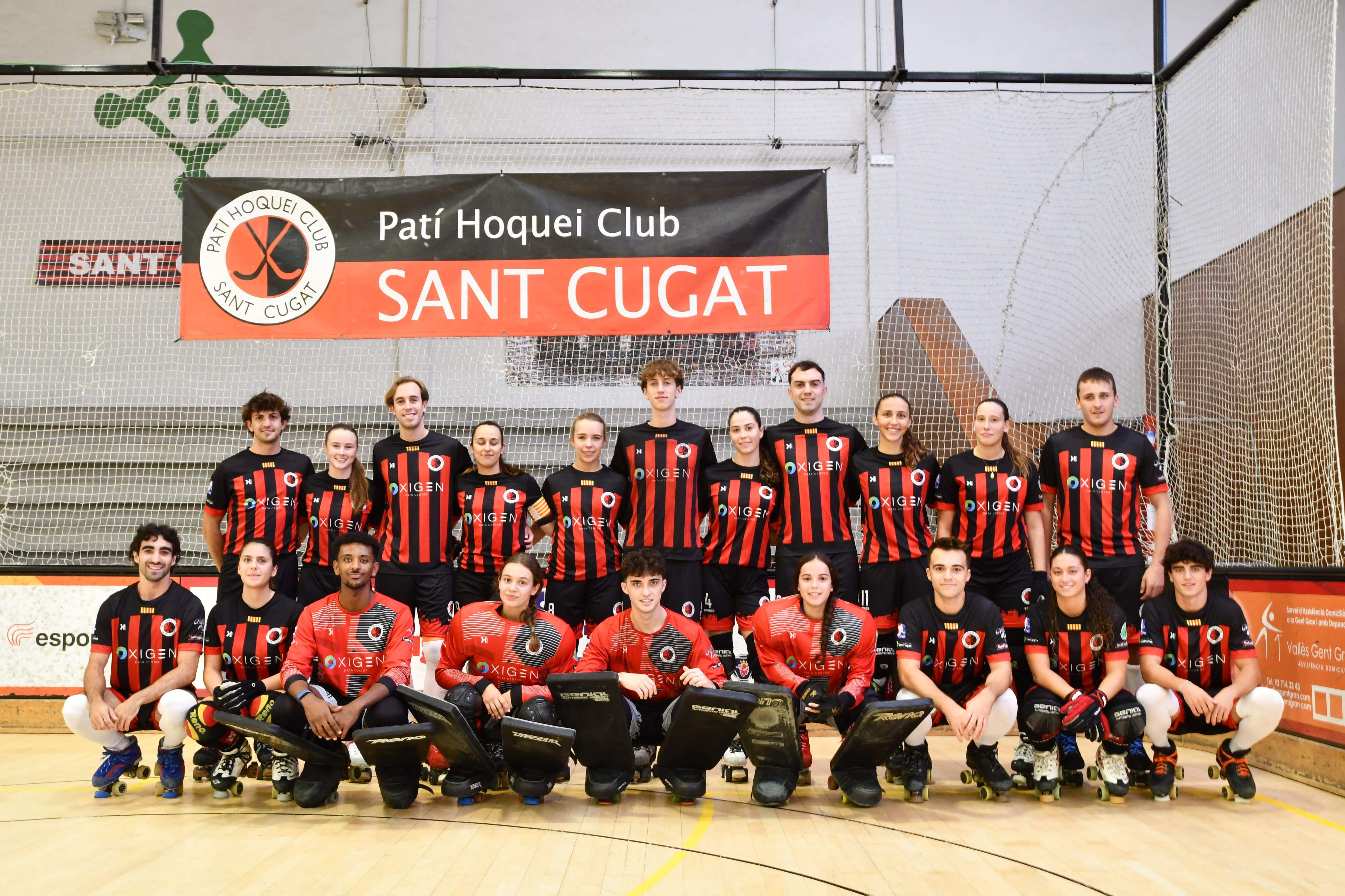 Els primers equips de l' l'Oxigen Patí Hoquei Club Sant Cugat. FOTO: Cedida