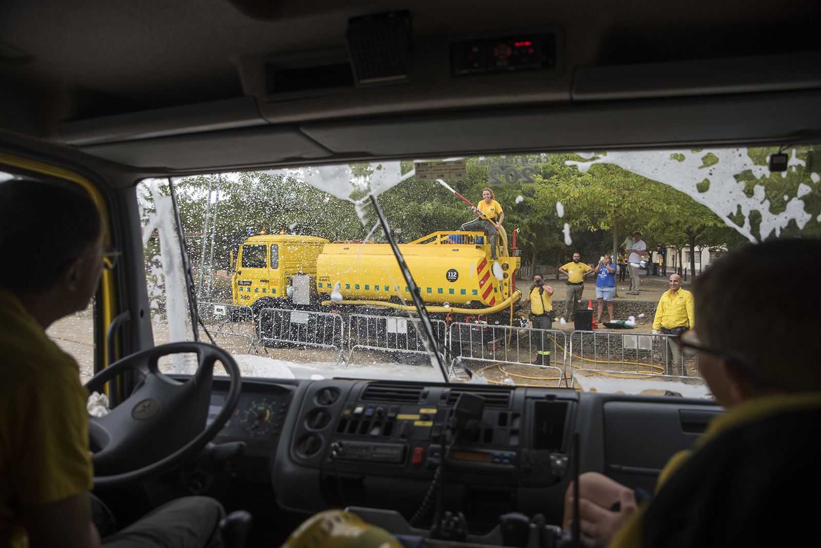 Circuit d'activitats amb ADF, Policia Local, Mossos d'Esquadra i Protecció Civil. FOTO: Bernat Millet.