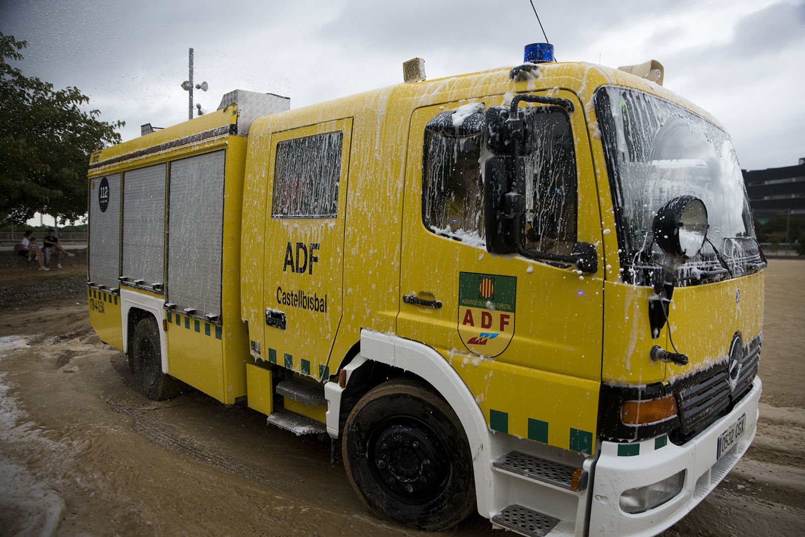 Circuit d'activitats amb ADF, Policia Local, Mossos d'Esquadra i Protecció Civil. FOTO: Bernat Millet.