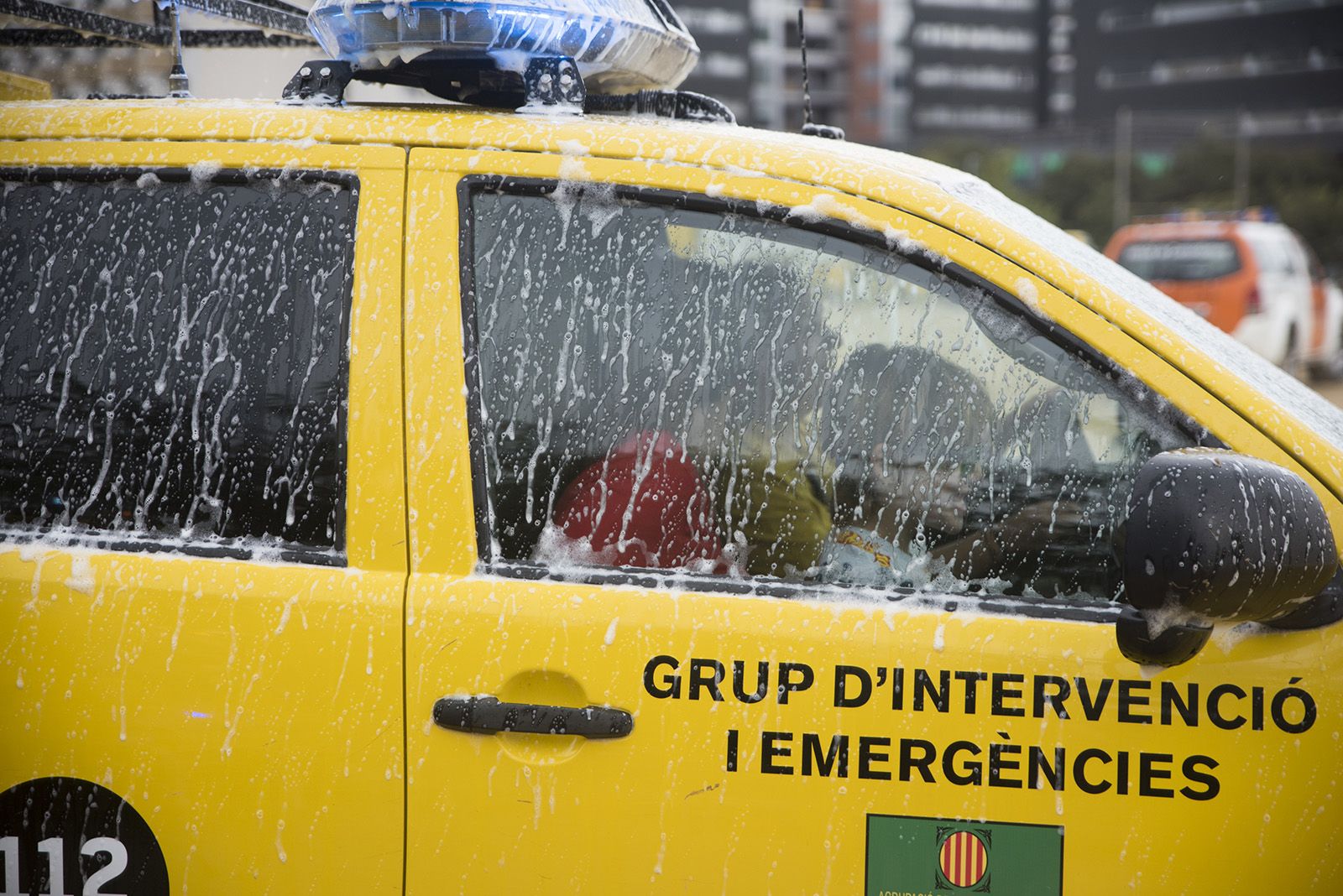 Circuit d'activitats amb ADF, Policia Local, Mossos d'Esquadra i Protecció Civil. FOTO: Bernat Millet.