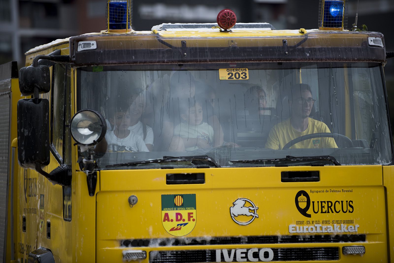 Circuit d'activitats amb ADF, Policia Local, Mossos d'Esquadra i Protecció Civil. FOTO: Bernat Millet.