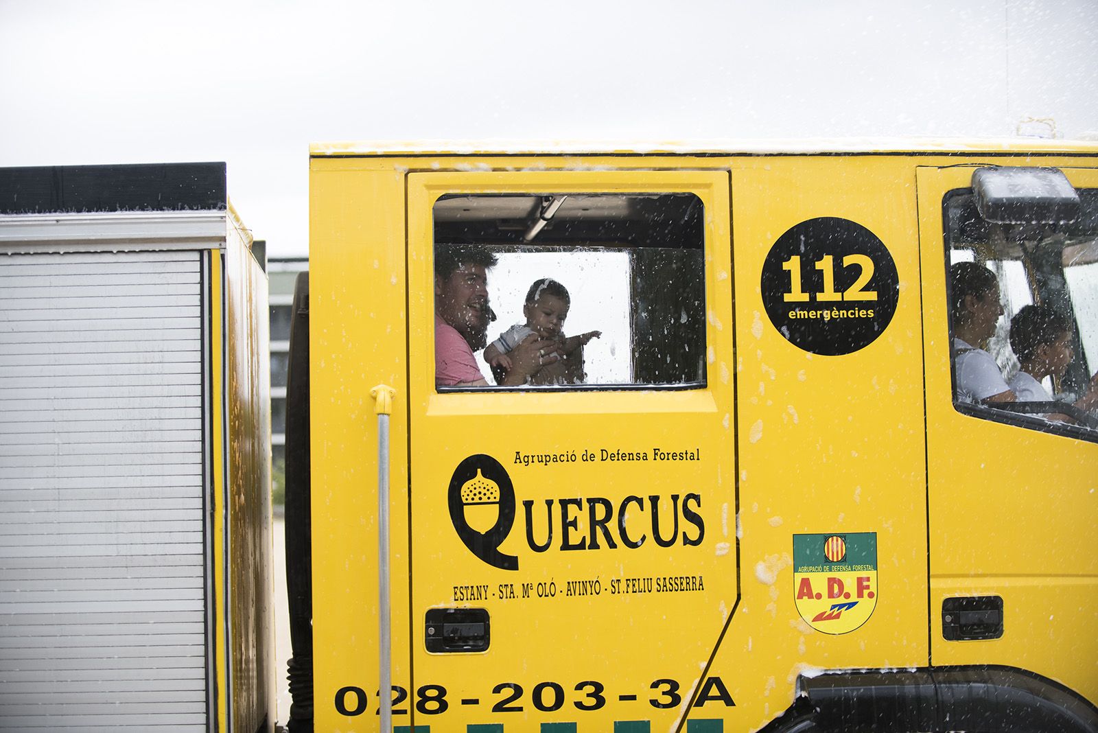 Circuit d'activitats amb ADF, Policia Local, Mossos d'Esquadra i Protecció Civil. FOTO: Bernat Millet.