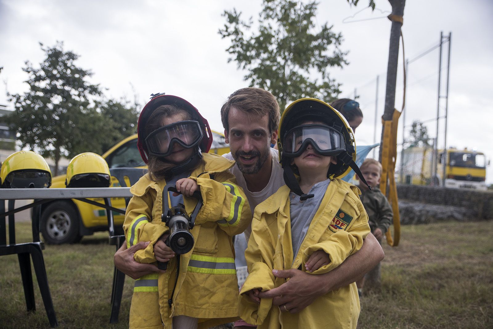 Circuit d'activitats amb ADF, Policia Local, Mossos d'Esquadra i Protecció Civil. FOTO: Bernat Millet.