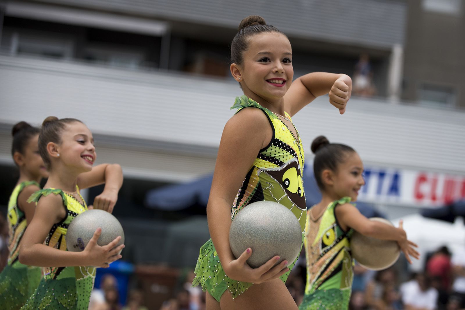 Exhibició de Gimnàstica rítmica. FOTO: Bernat Millet.