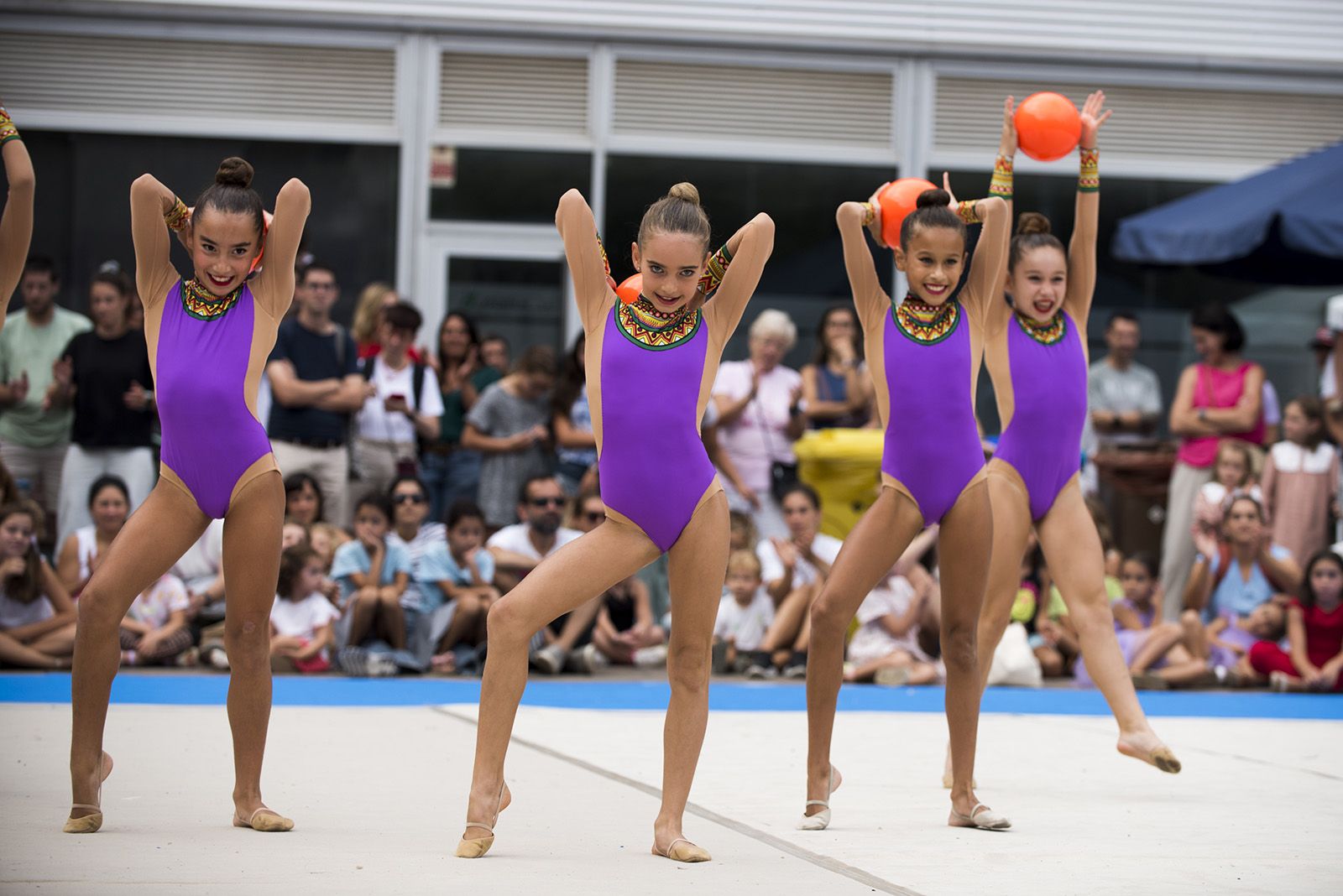 Exhibició de Gimnàstica rítmica. FOTO: Bernat Millet.