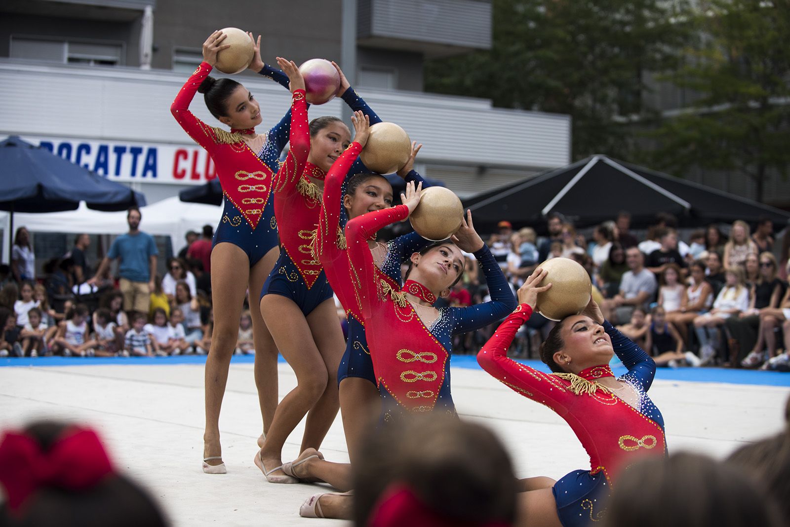 Exhibició de Gimnàstica rítmica. FOTO: Bernat Millet.