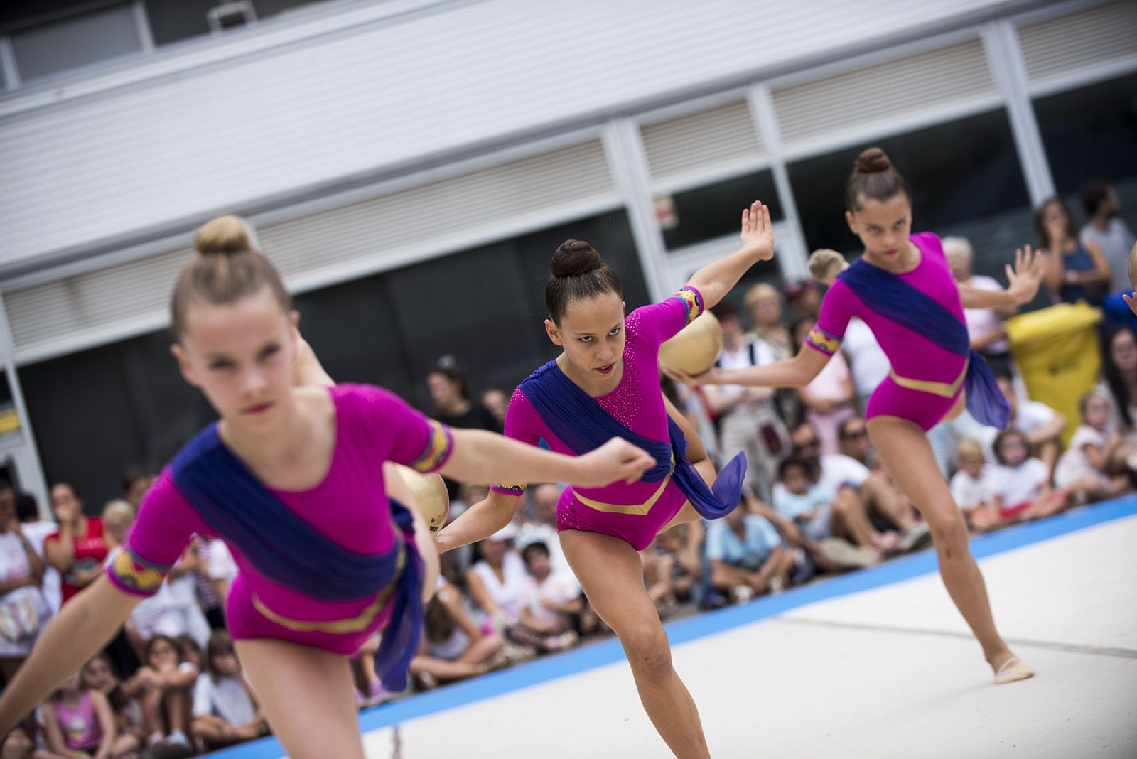 Exhibició de Gimnàstica rítmica. FOTO: Bernat Millet.