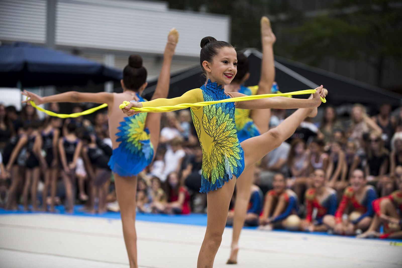 Exhibició de Gimnàstica rítmica. FOTO: Bernat Millet.