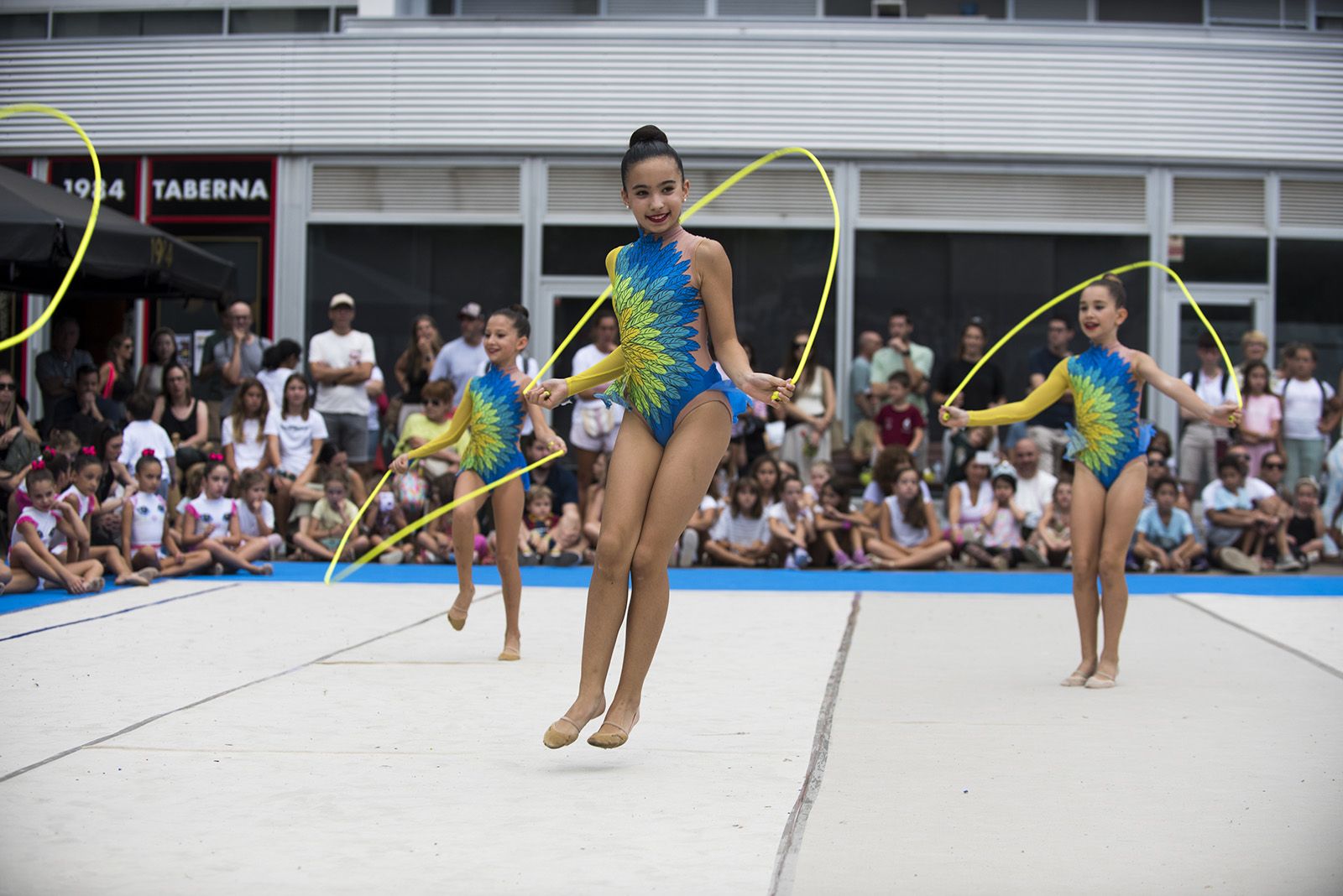 Exhibició de Gimnàstica rítmica. FOTO: Bernat Millet.