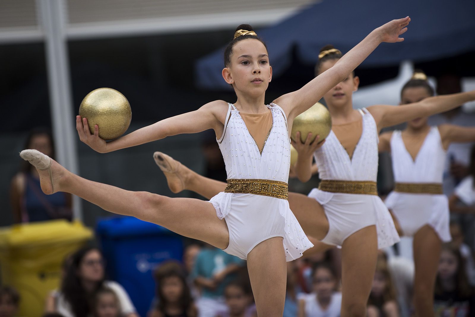 Exhibició de Gimnàstica rítmica. FOTO: Bernat Millet.
