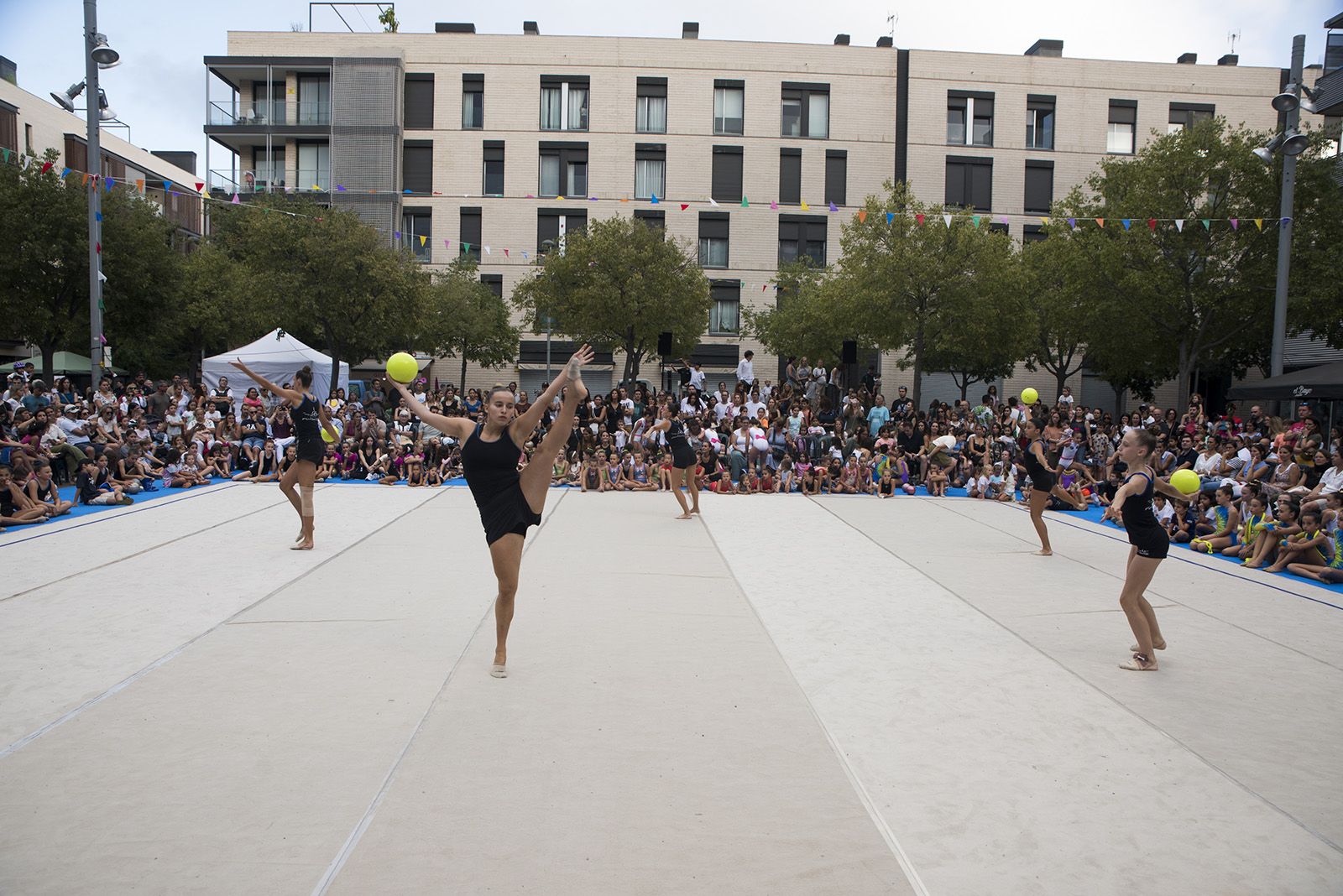 Exhibició de Gimnàstica rítmica. FOTO: Bernat Millet.
