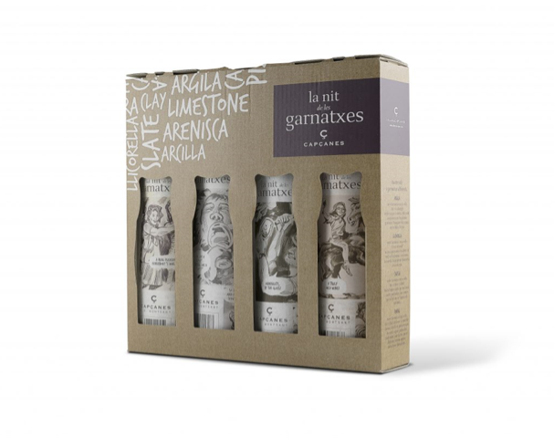  Presentació de l'estoig amb els quatre vins del Montsant de la Cooperativa de Capçanes FOTO: Cedida