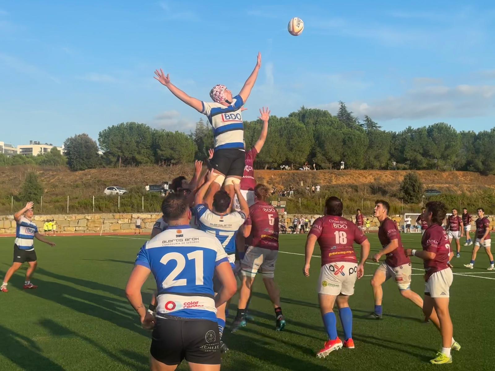 Debut del Rugby Sant Cugat amb una victòria contundent. FOTO: Lluna Fabregat