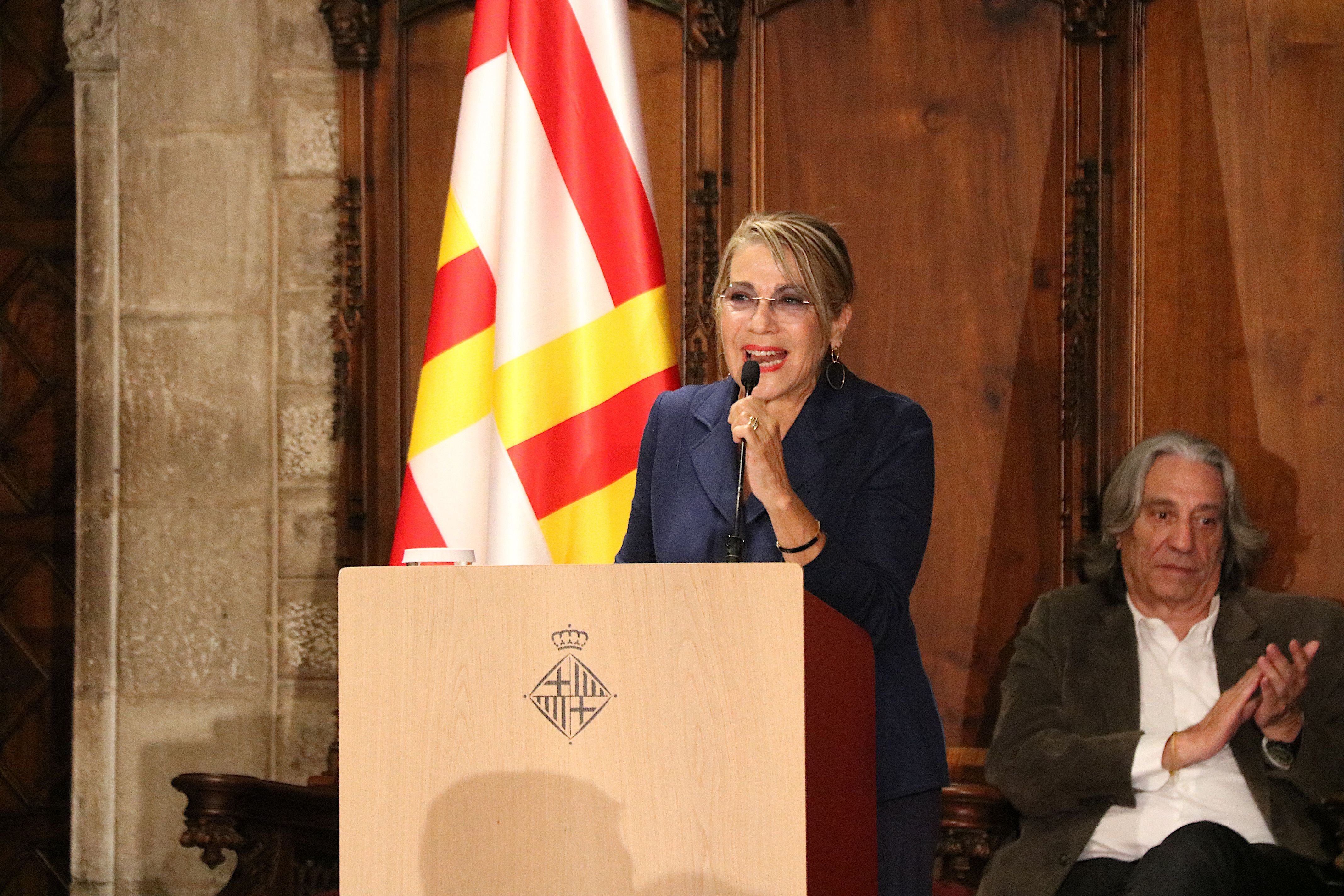 Emma Vilarasau durant el pregó de la Mercè FOTO: ACN