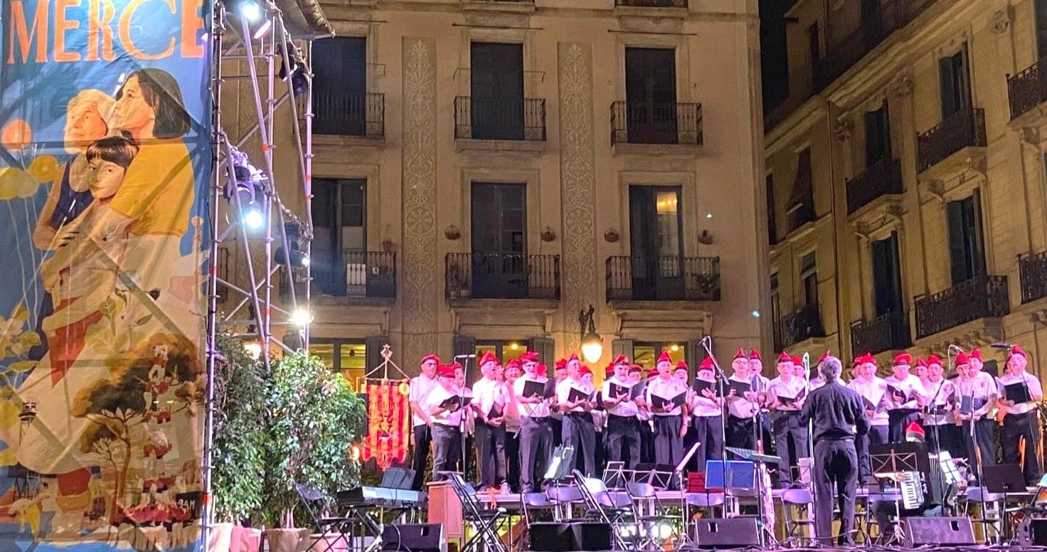 Societat Coral La Lira a les Festes de la Mercè a Barcelona. FOTO: Societat Coral La Lira