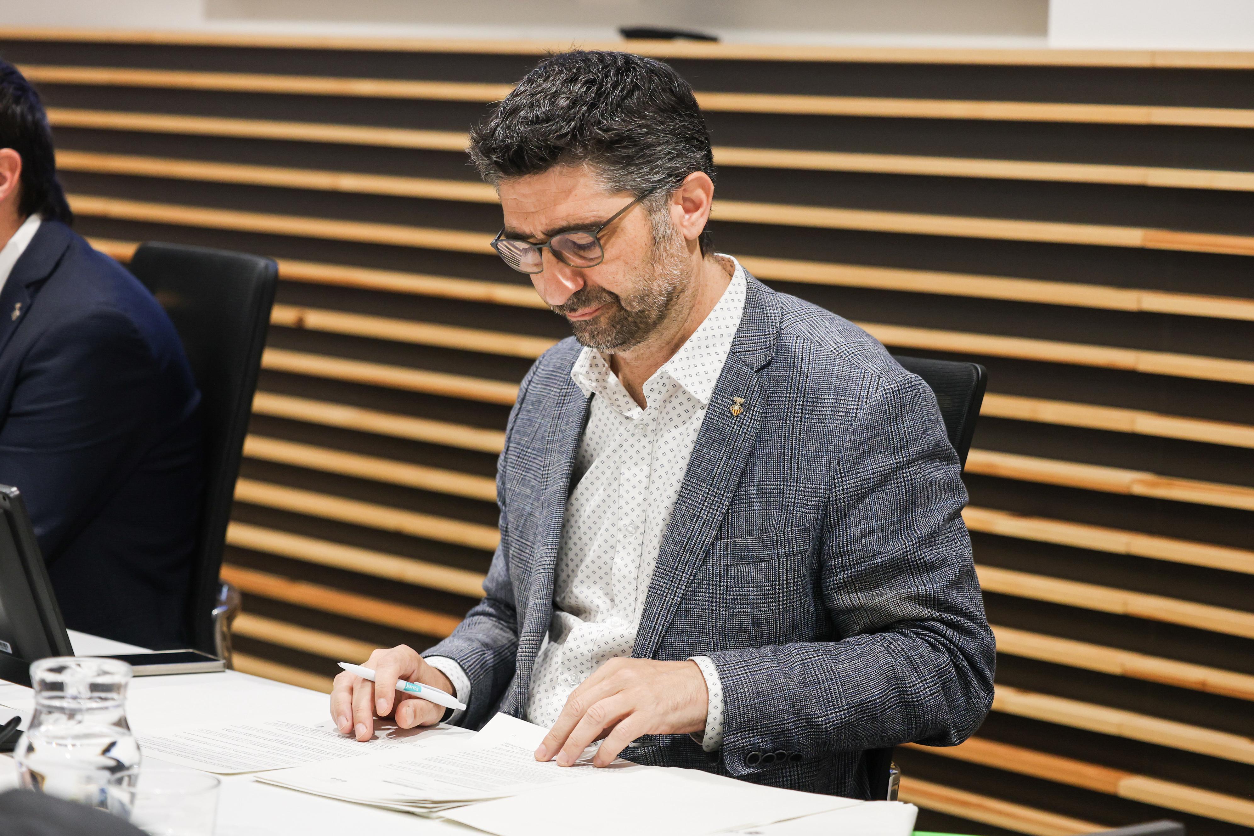 Jordi Puigneró durant el ple municipal de setembre. FOTO: Ajuntament