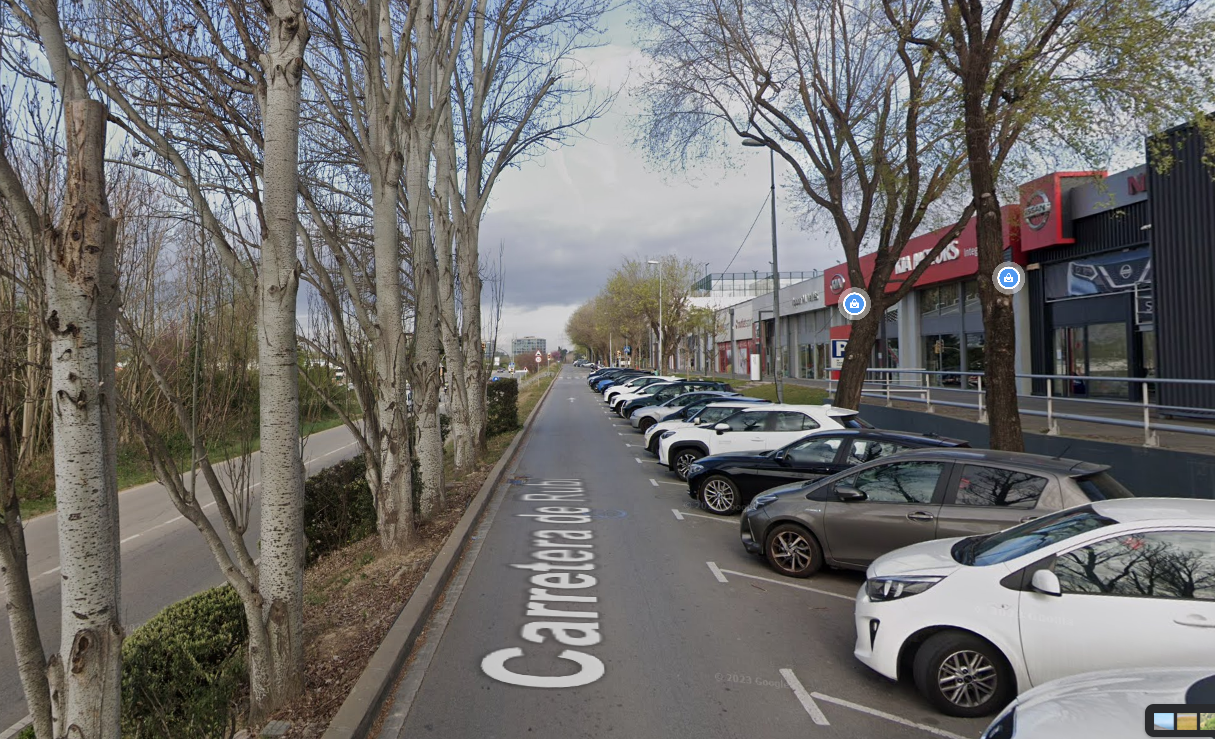 El lateral de la carretera de Rubí a Sant Cugat FOTO: Google Maps