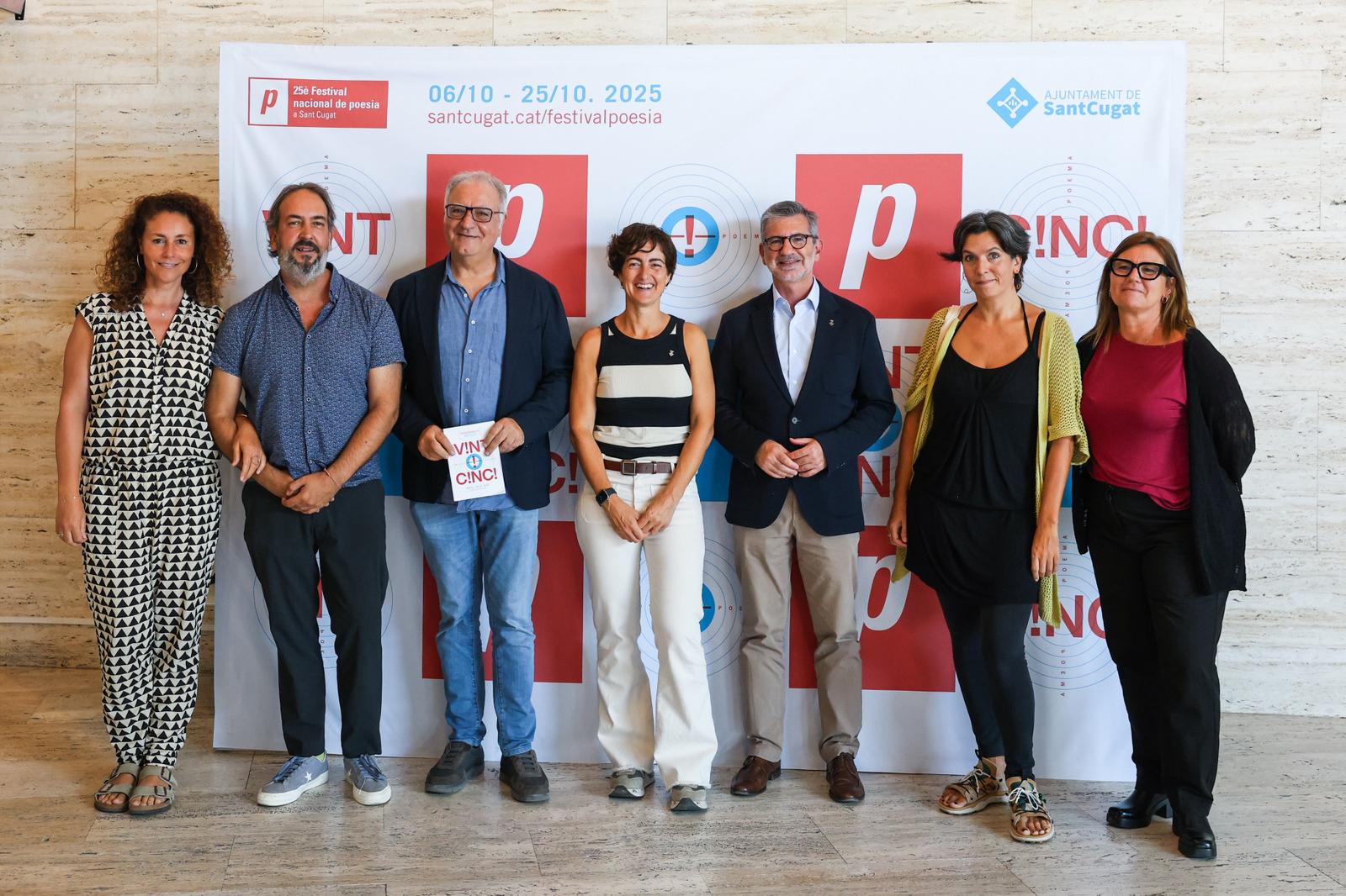 Presentació del 25è Festival Nacional de Poesia a Sant Cugat. FOTO: Ajuntament
