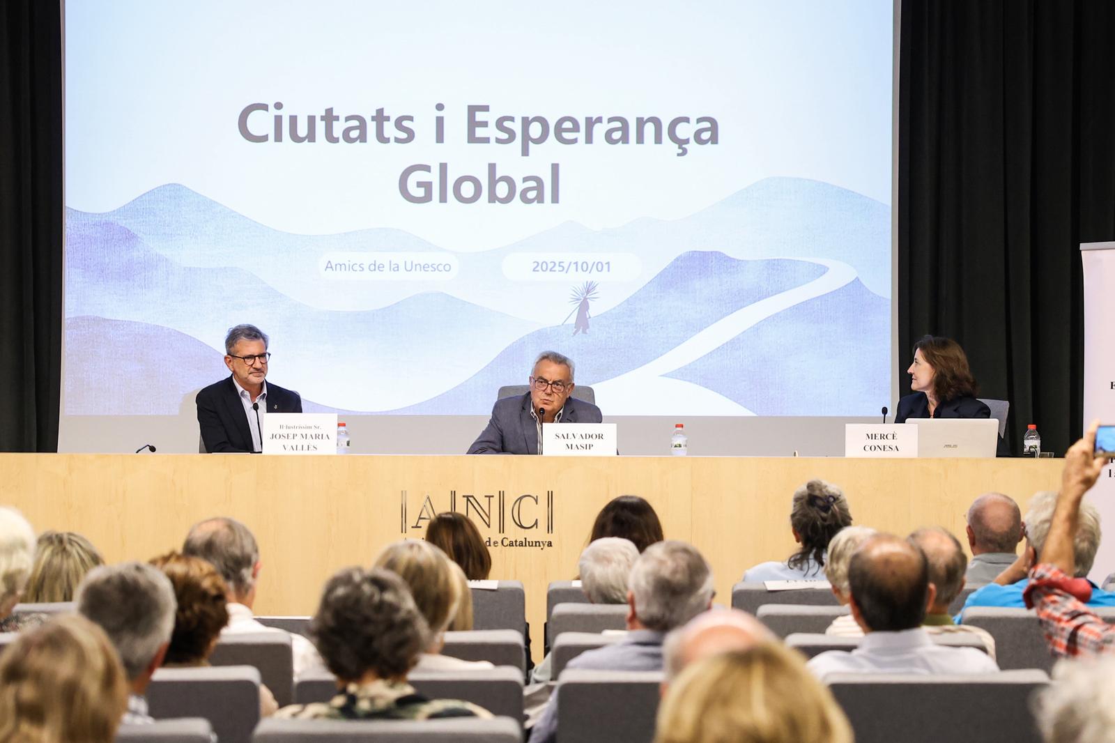 Mercè Conesa parla de la densificació a Sant Cugat. FOTO: Ajuntament de Sant Cugat