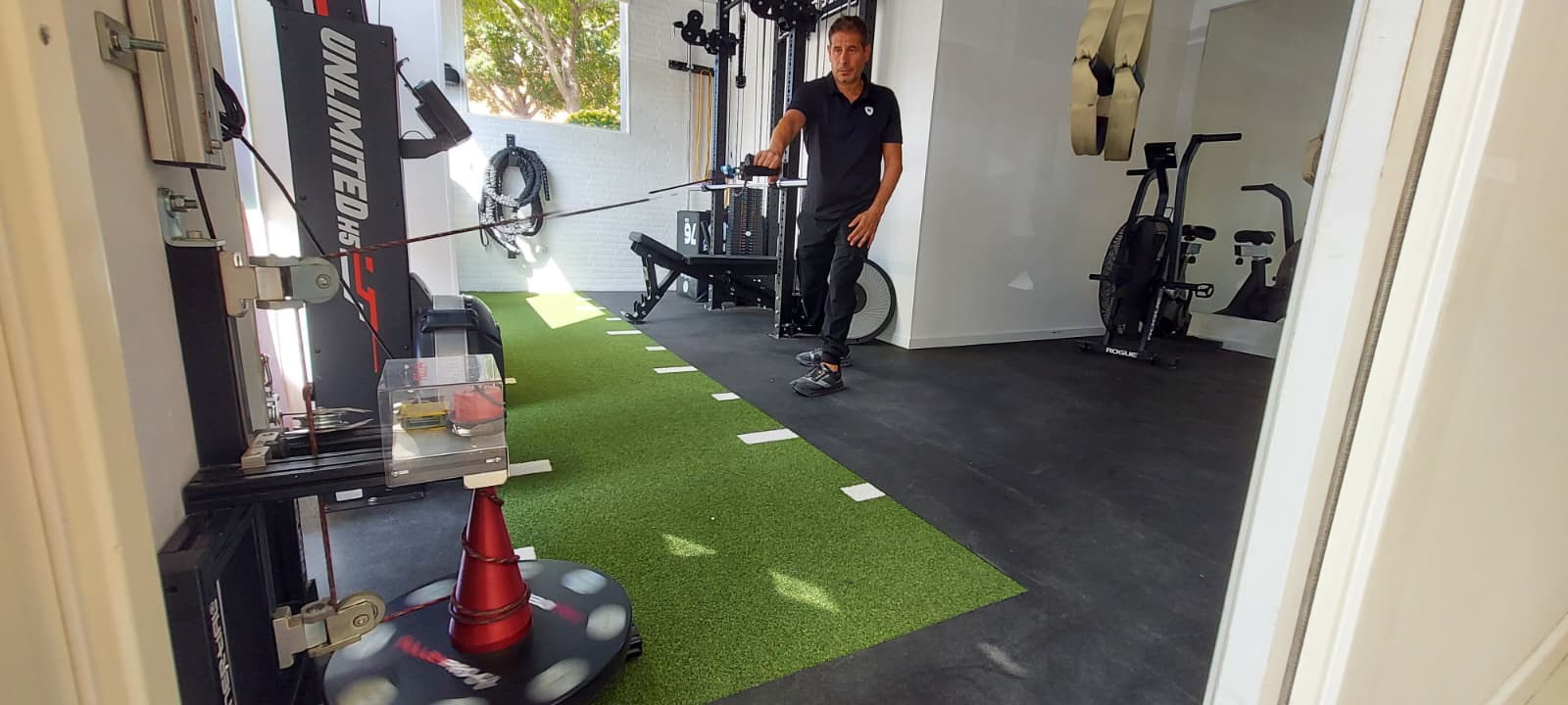 Sala d'entrenament a Sant Cugat. FOTO: TOT