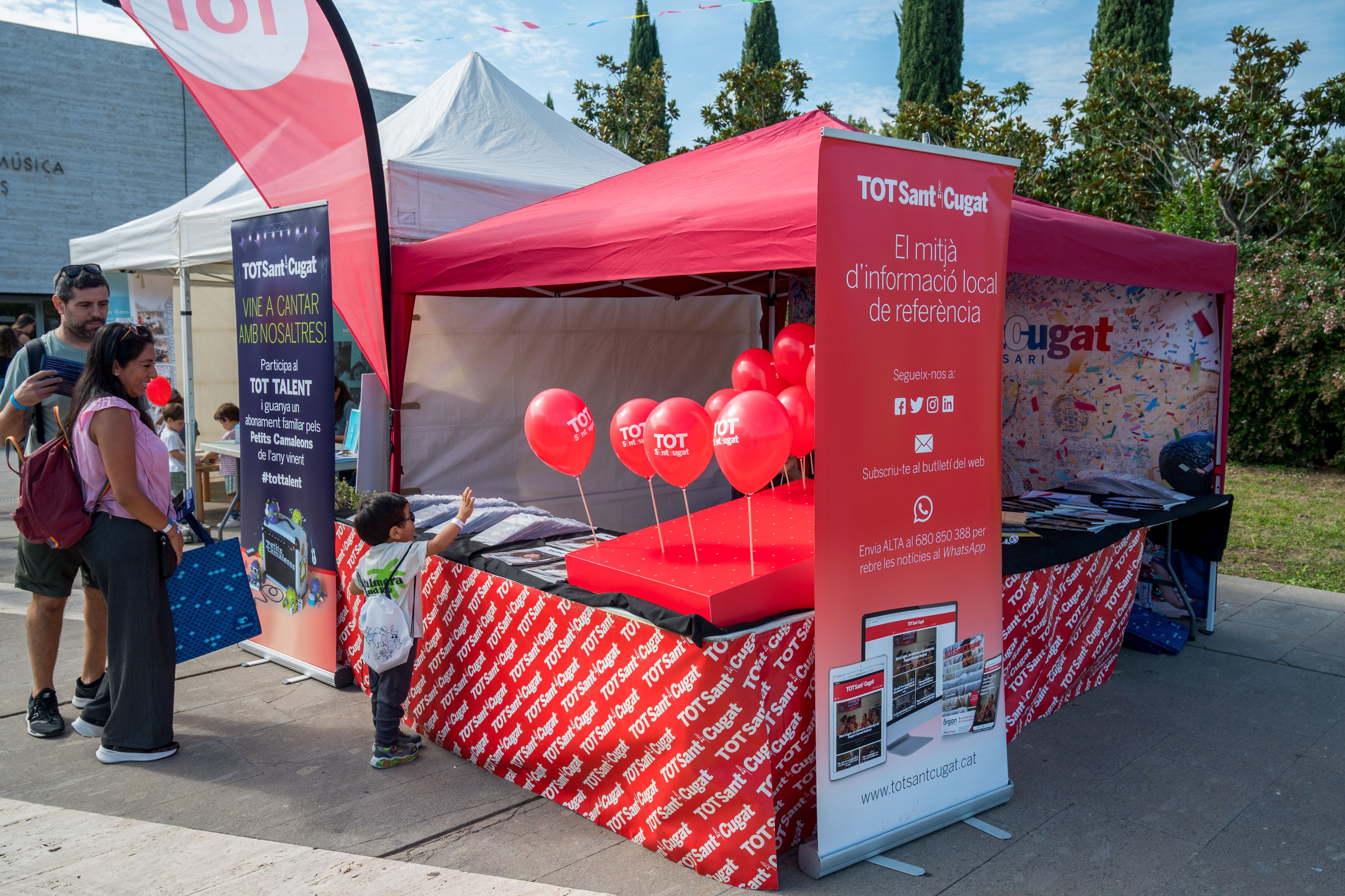 L'estand del TOT Sant Cugat al Petits Camaleons 2025. FOTO:  Carmelo Jiménez (TOT Sant Cugat)