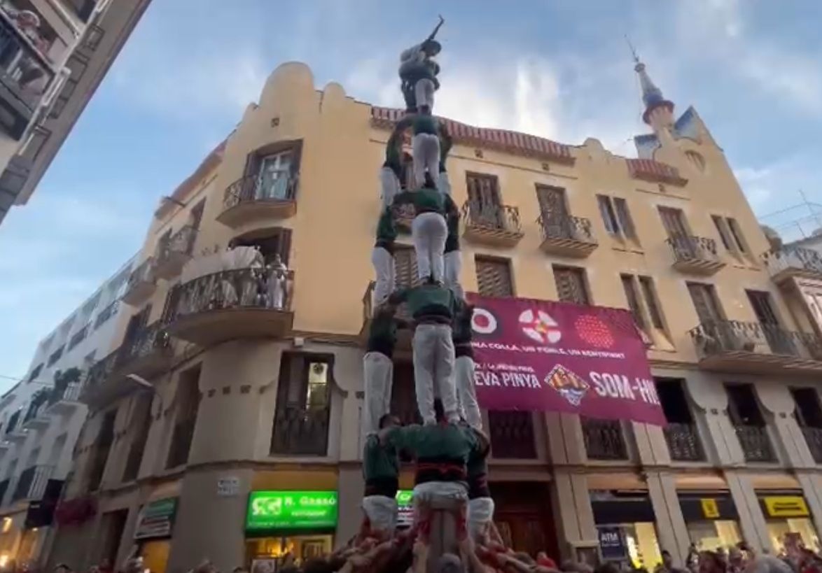 3 de 8 dels Gausacs. FOTO: Castellers de Sant Cugat