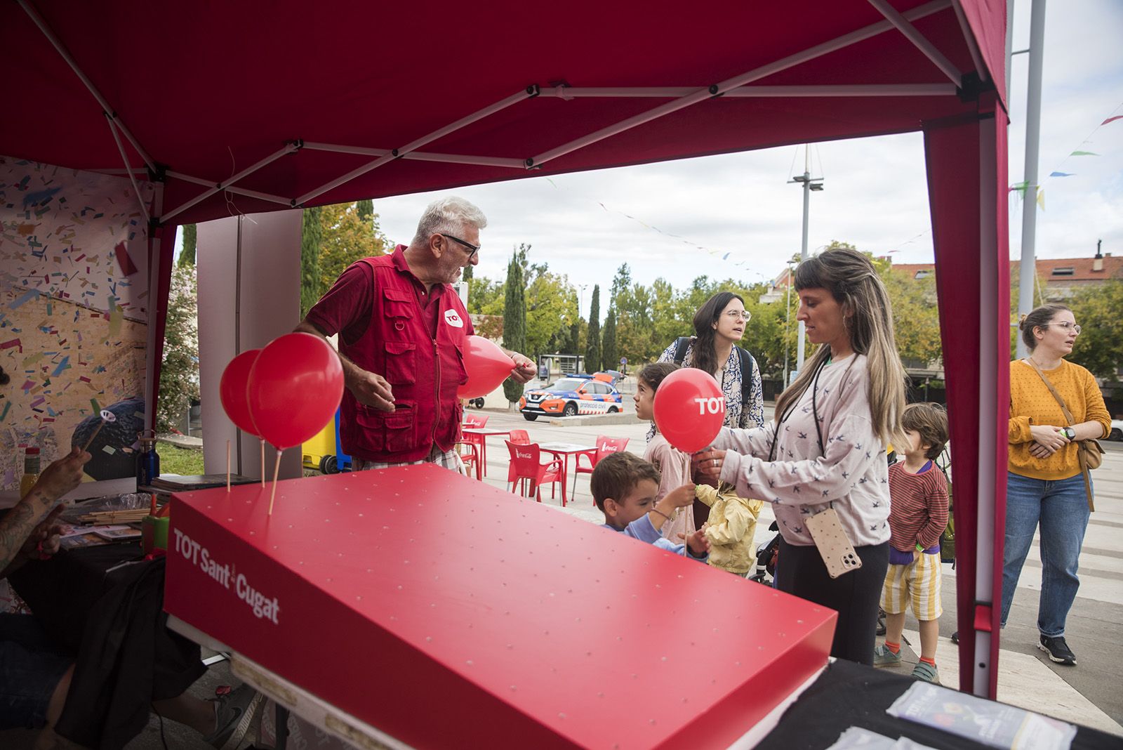 La paradeta del Tot Sant Cugat al Petits camaleons. FOTO: Bernat Millet.